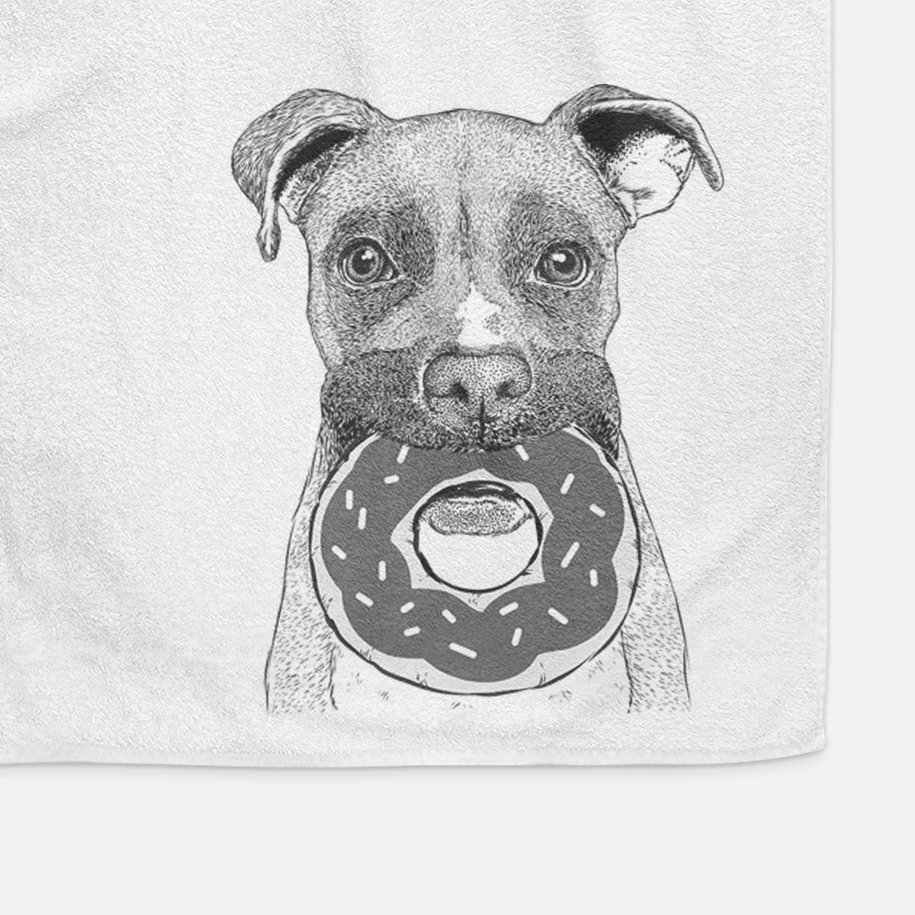 Bo the Boxer Decorative Hand Towel