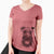 Bare Bo the Boxer - Women's V-neck Shirt