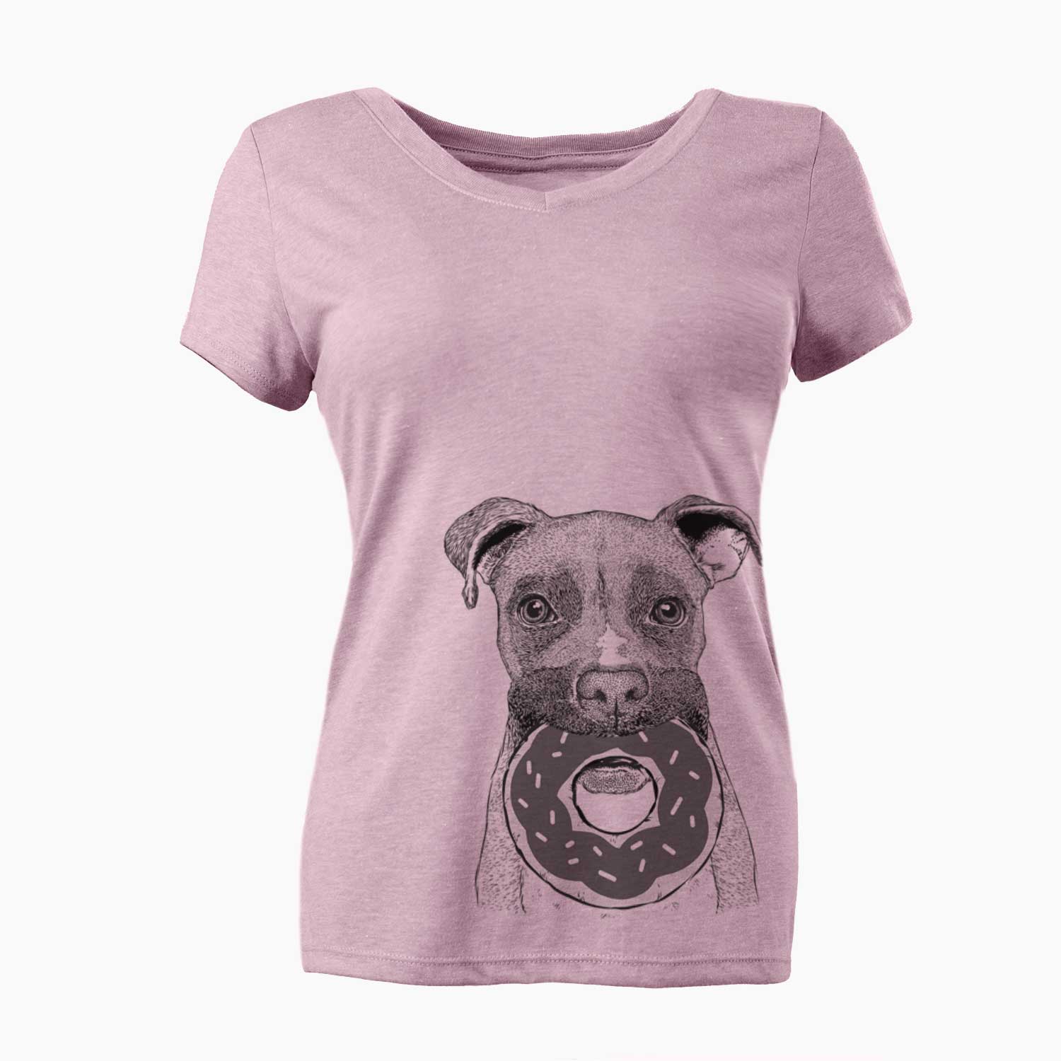 Bare Bo the Boxer - Women's V-neck Shirt