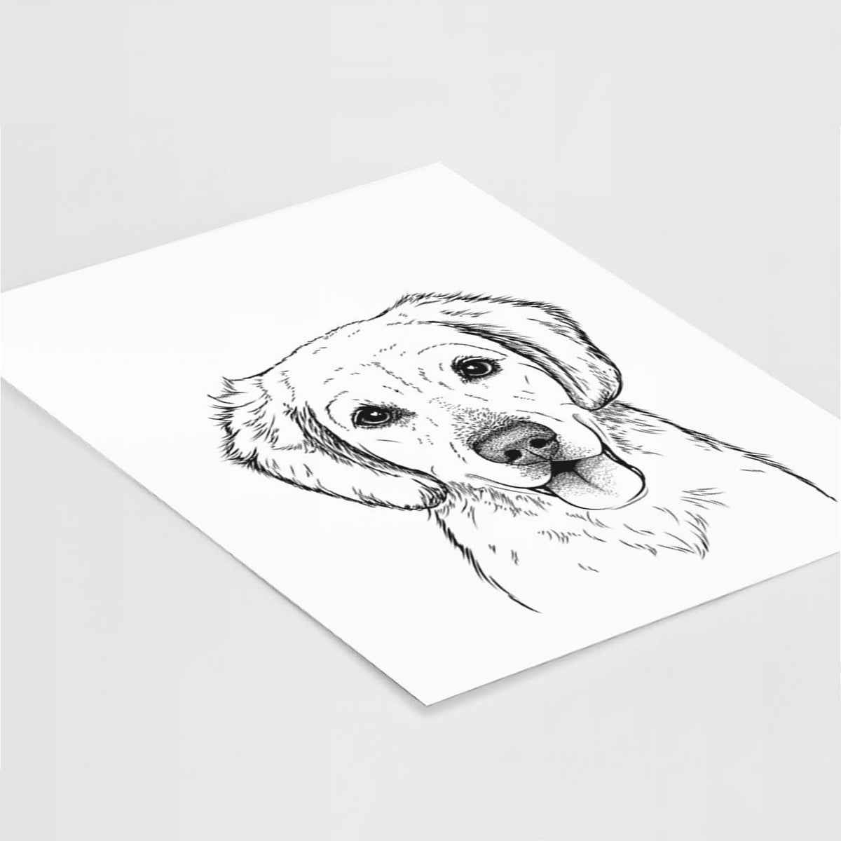 BoJo the Golden Retriever Art Print