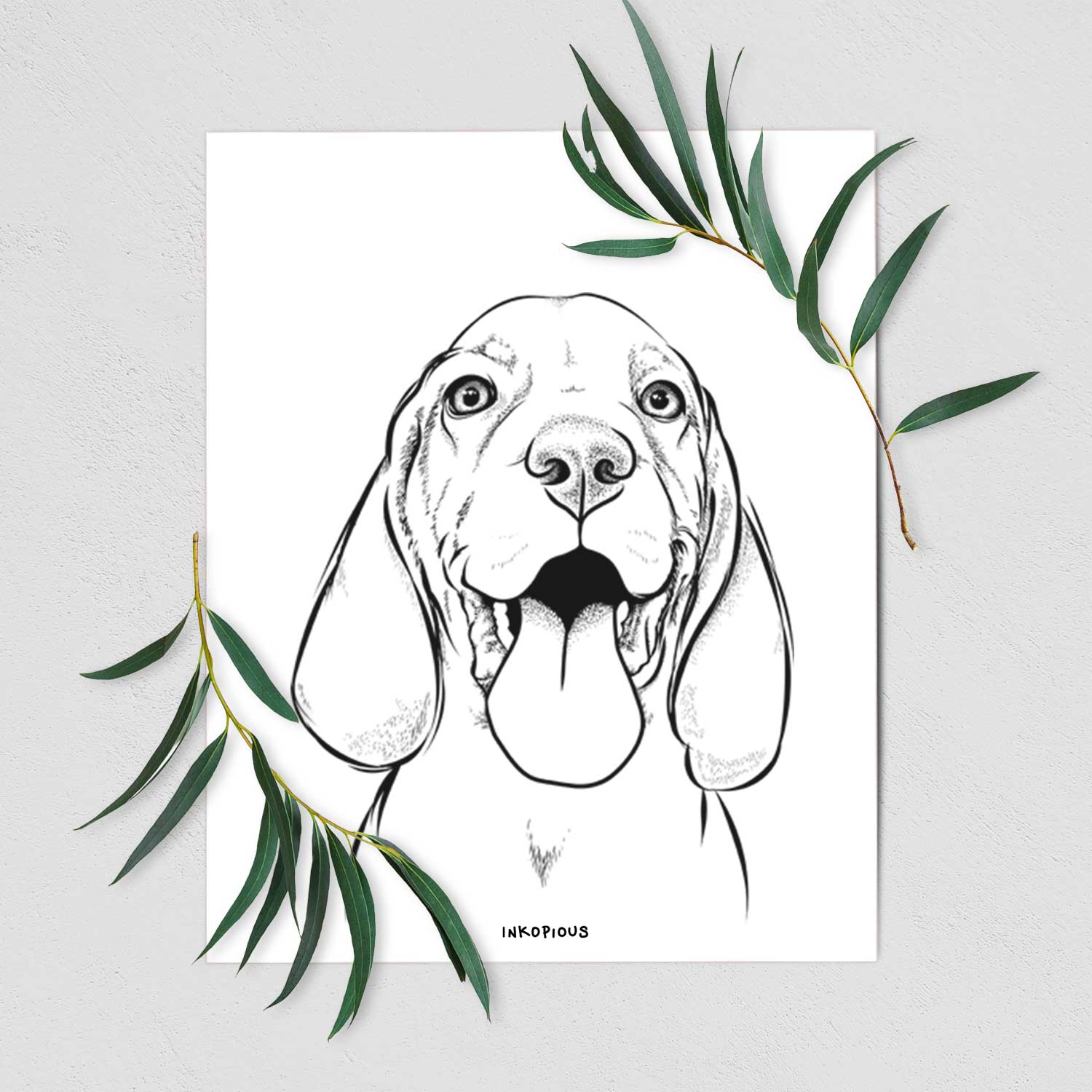 Bodi the Vizsla Art Print