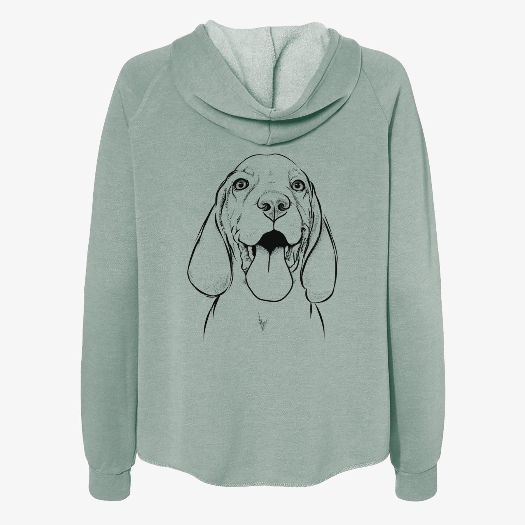 Bodi the Vizsla - Women's Cali Wave Zip-Up Sweatshirt