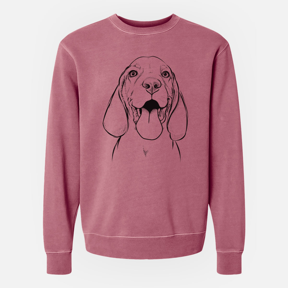 Bare Bodi the Vizsla - Unisex Pigment Dyed Crew Sweatshirt