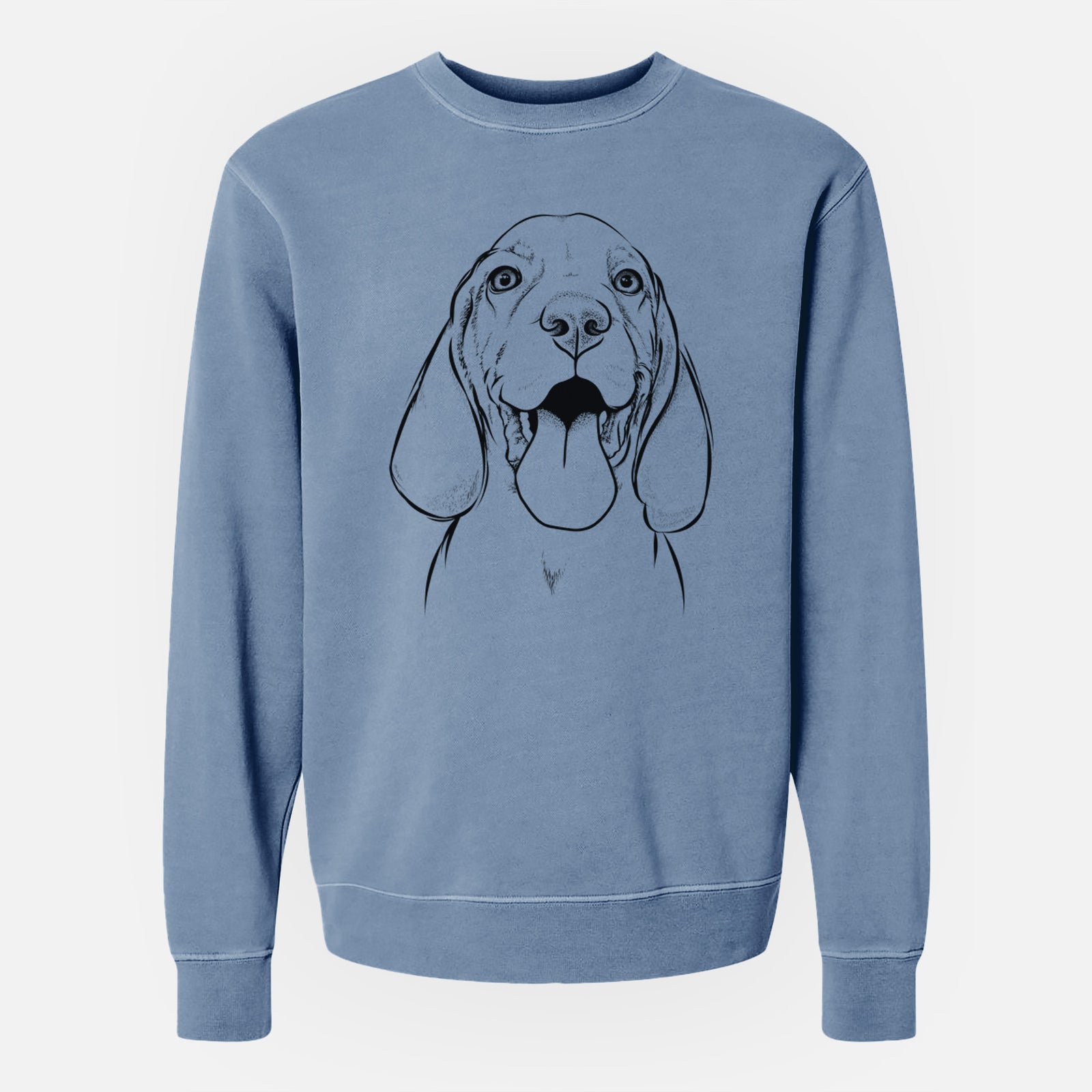 Bare Bodi the Vizsla - Unisex Pigment Dyed Crew Sweatshirt