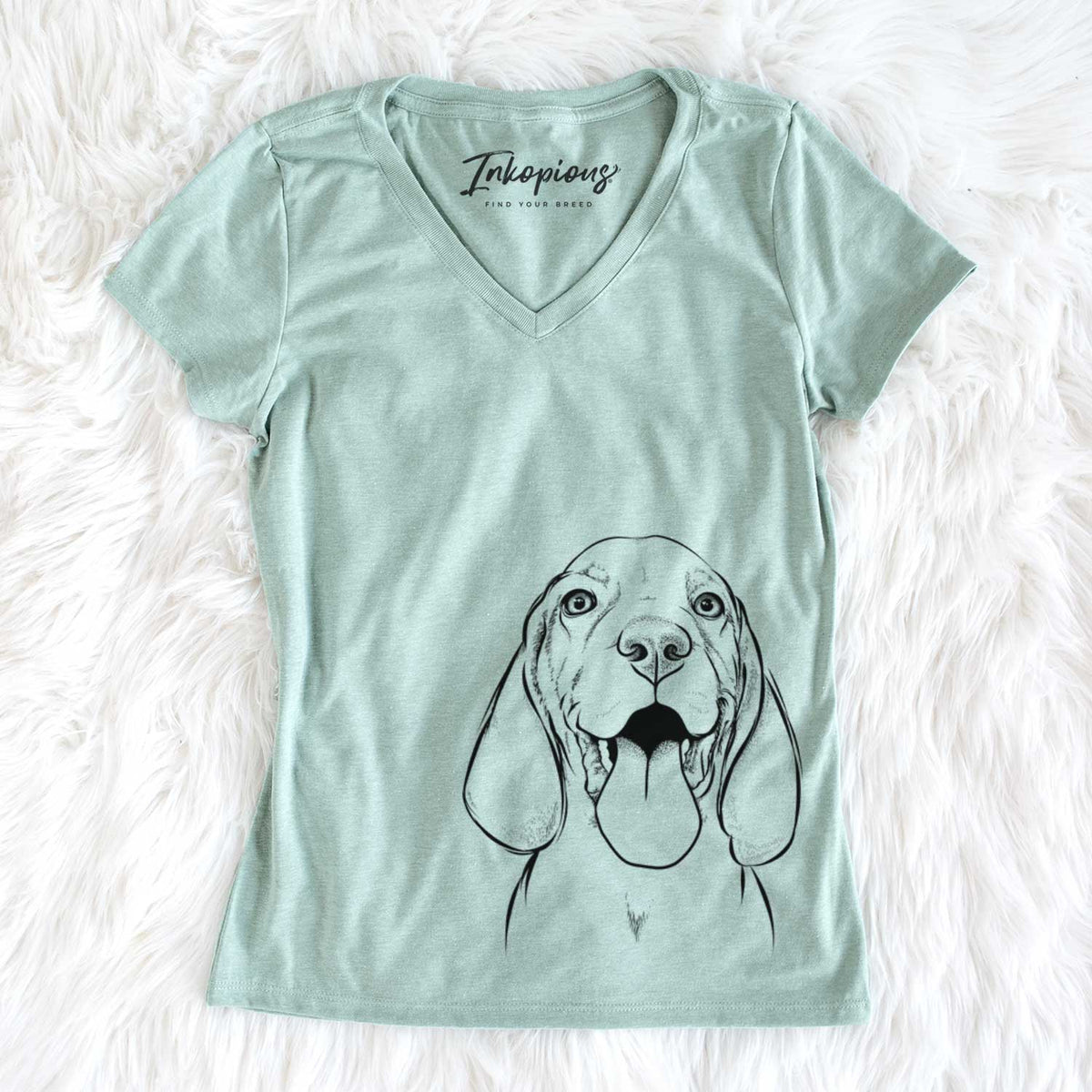 Bodi the Vizsla - Women&#39;s V-neck Shirt