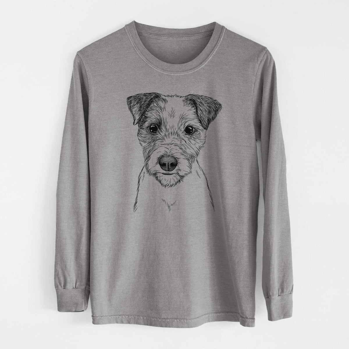 Bare Bogart the Parson Russell Terrier - Heavyweight 100% Cotton Long Sleeve