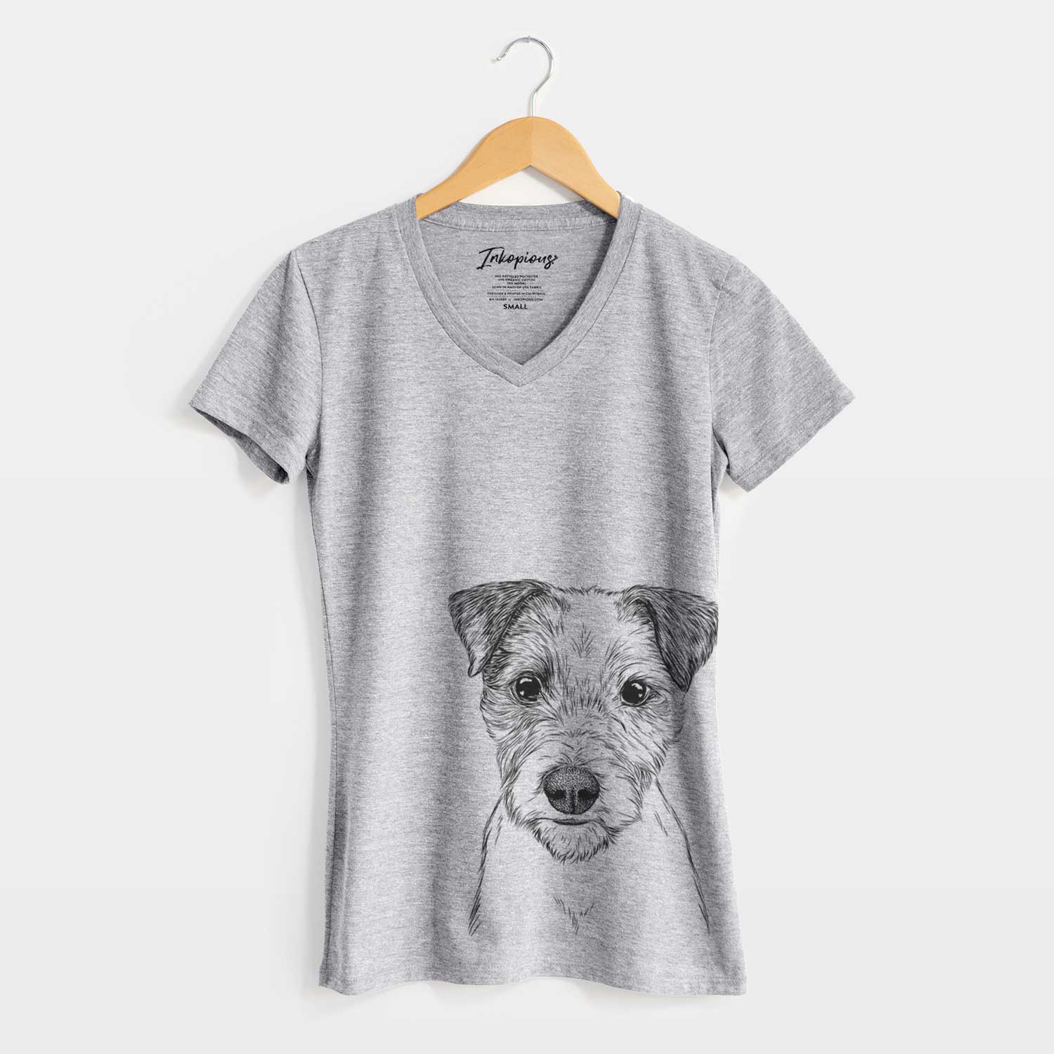 Bare Bogart the Parson Russell Terrier - Women's V-neck Shirt