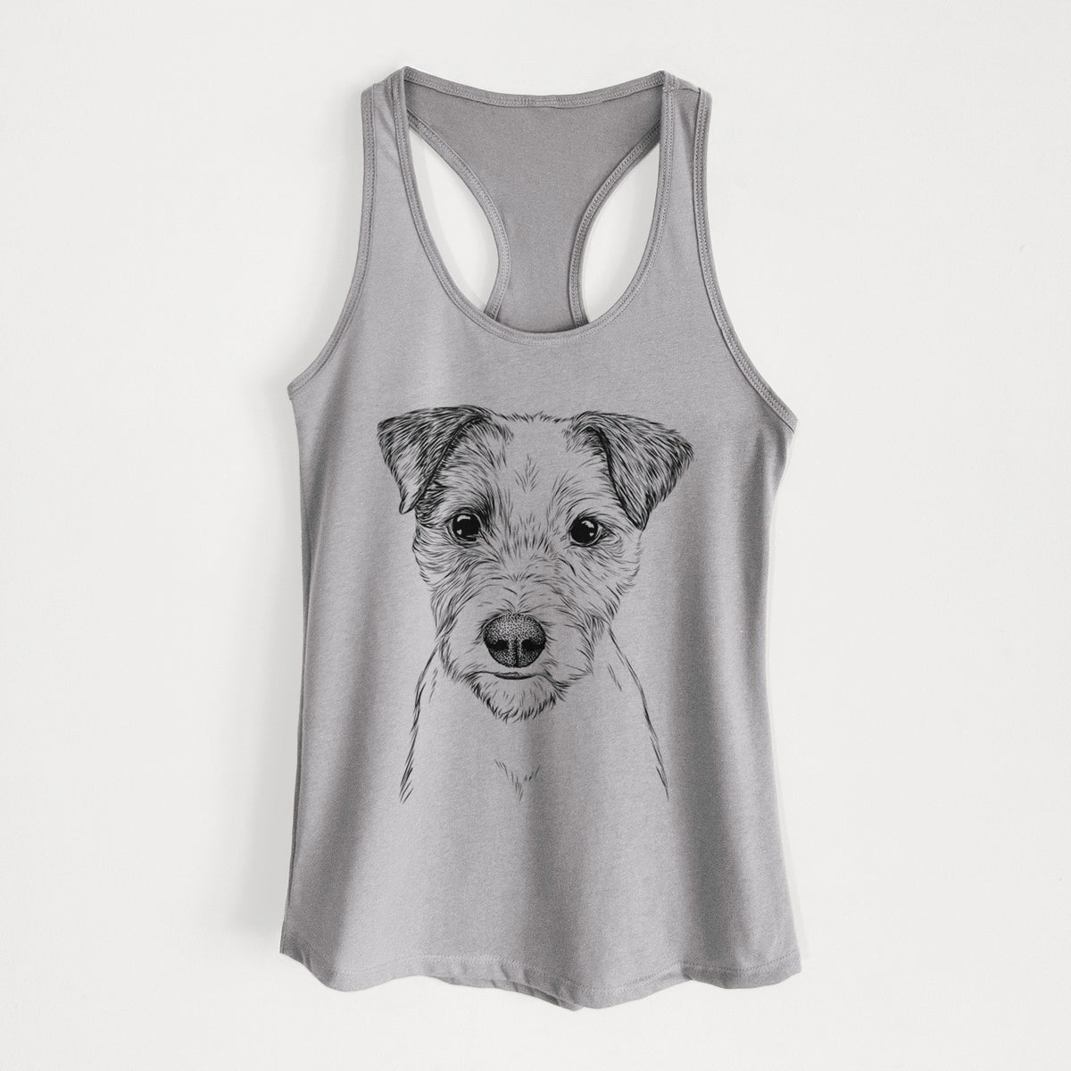 Bogart the Parson Russell Terrier - Women&#39;s Racerback Tanktop