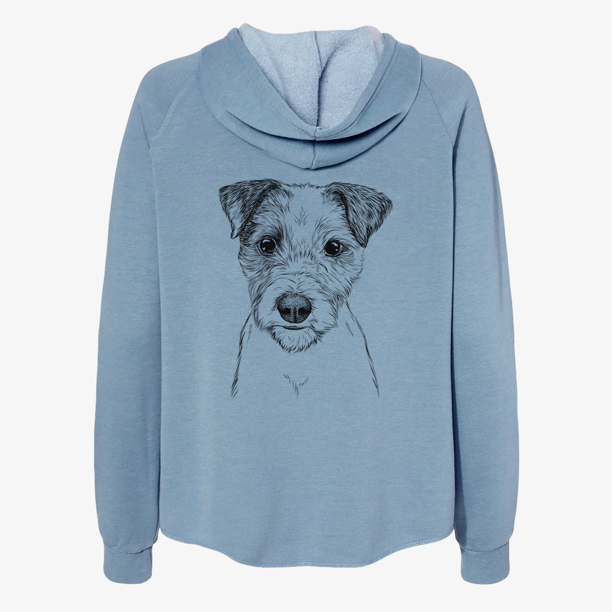 Bogart the Parson Russell Terrier - Women's Cali Wave Zip-Up Sweatshirt