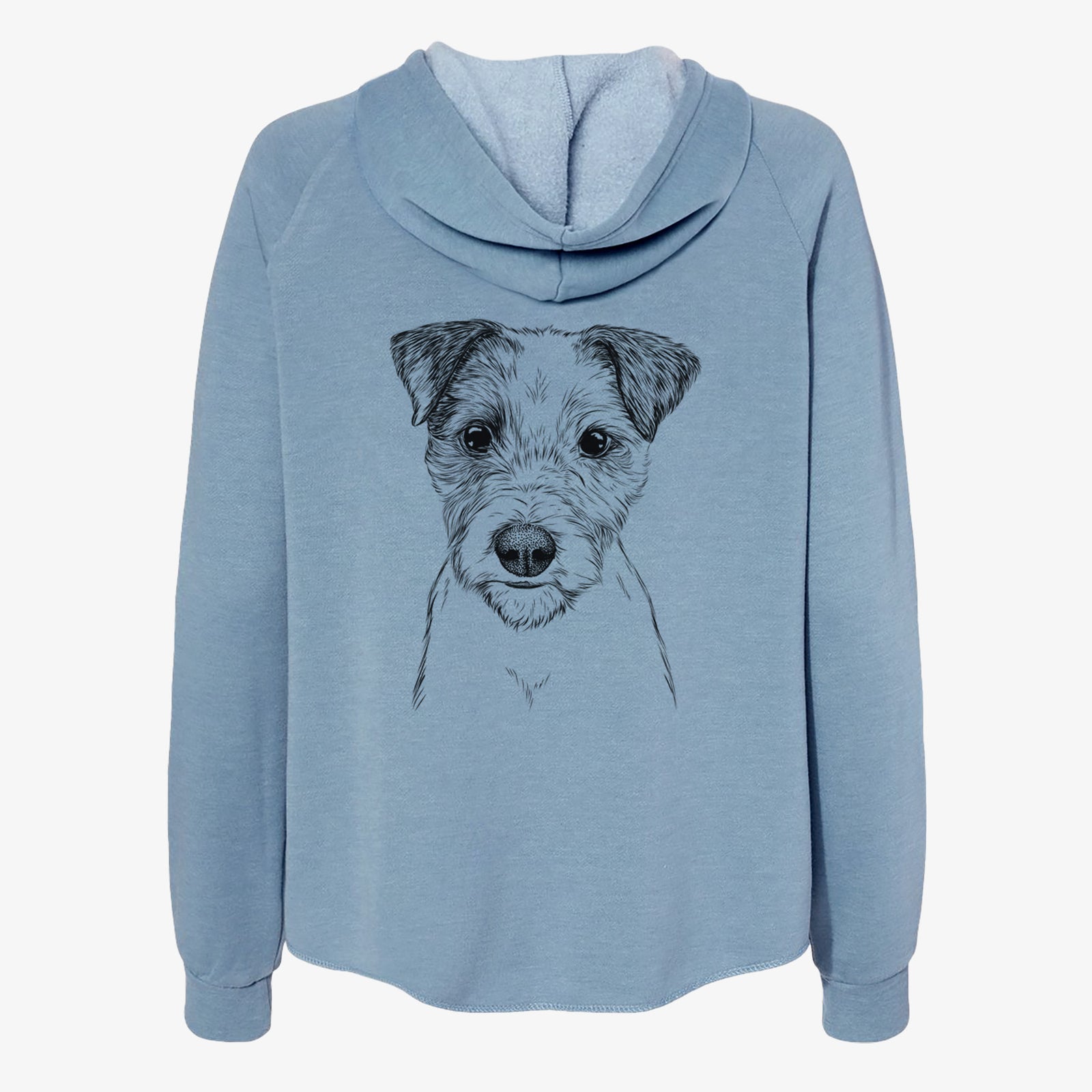 Bogart the Parson Russell Terrier - Women's Cali Wave Zip-Up Sweatshirt