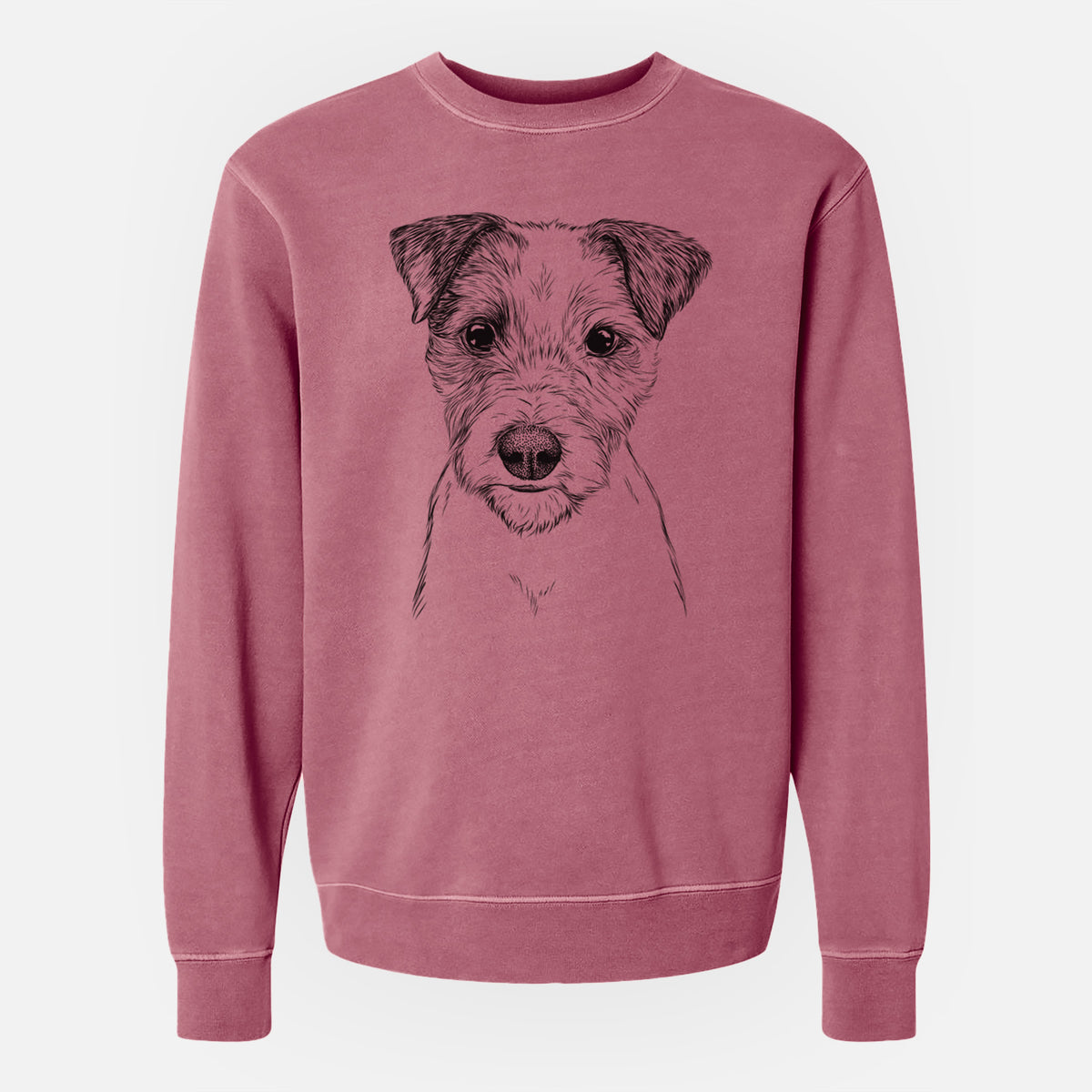Bare Bogart the Parson Russell Terrier - Unisex Pigment Dyed Crew Sweatshirt