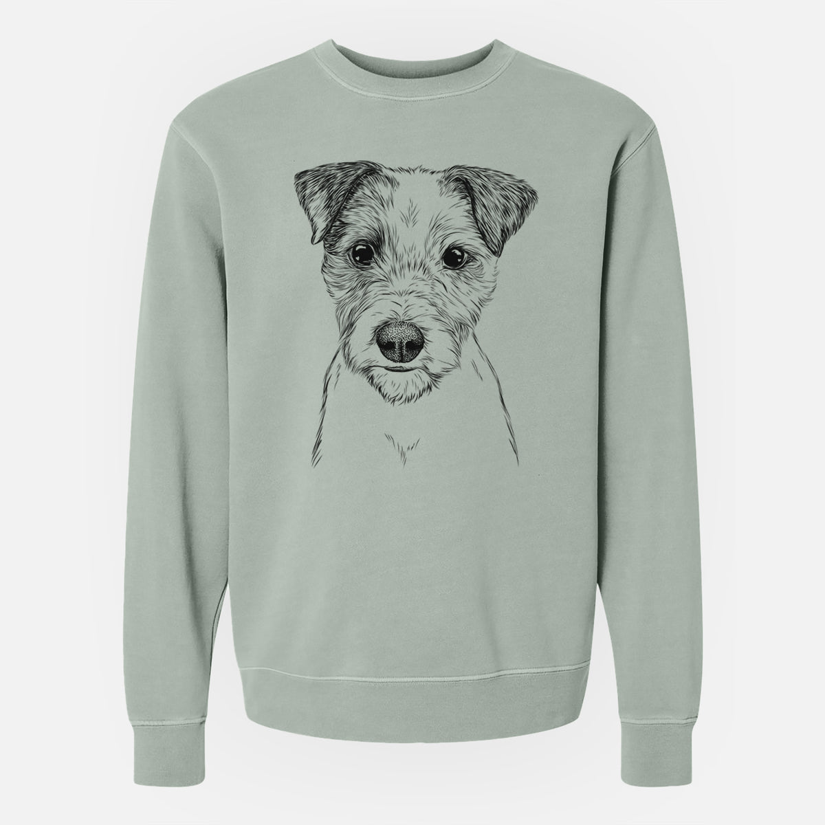 Bare Bogart the Parson Russell Terrier - Unisex Pigment Dyed Crew Sweatshirt