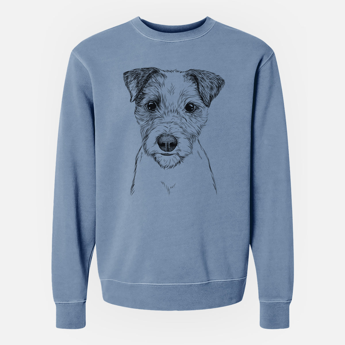 Bare Bogart the Parson Russell Terrier - Unisex Pigment Dyed Crew Sweatshirt