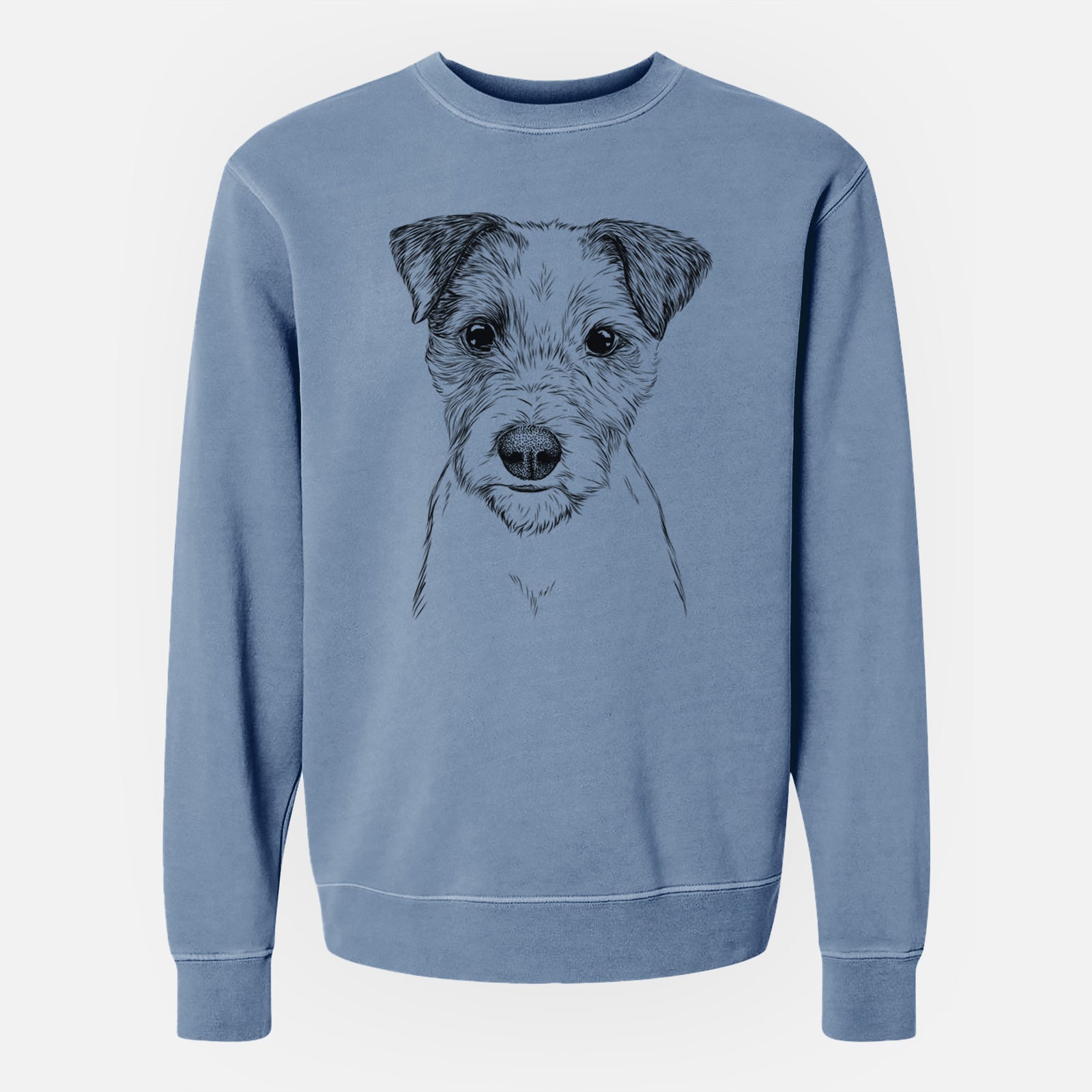 Bare Bogart the Parson Russell Terrier - Unisex Pigment Dyed Crew Sweatshirt