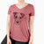 Bare Bogart the Parson Russell Terrier - Women's V-neck Shirt