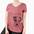 Bare Bogart the Parson Russell Terrier - Women's V-neck Shirt