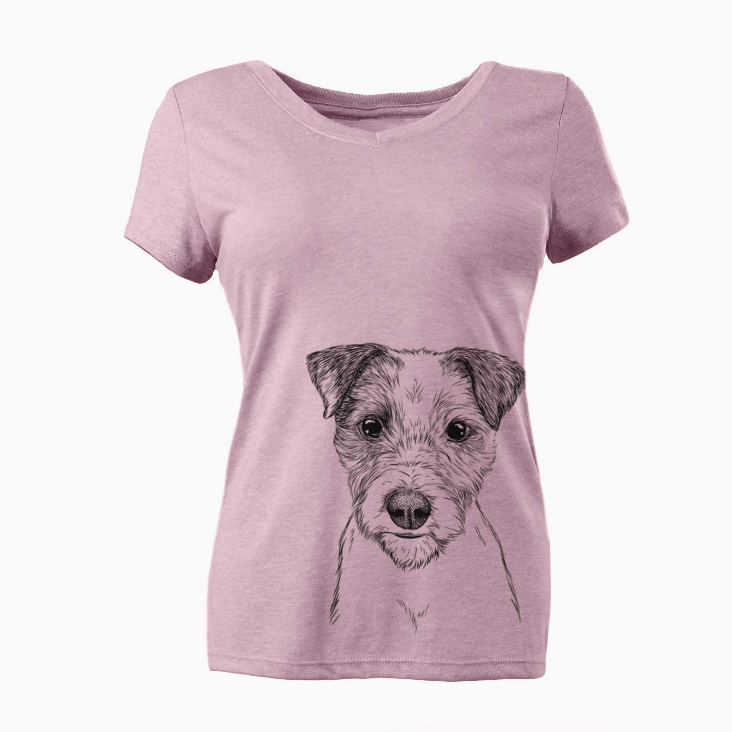 Bare Bogart the Parson Russell Terrier - Women's V-neck Shirt