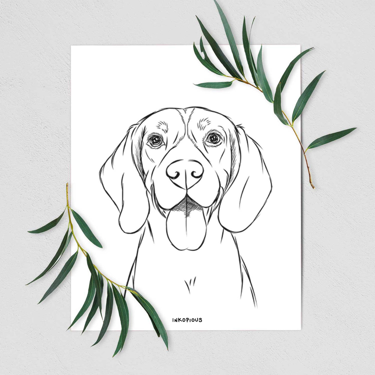 Bogie the Beagle Art Print