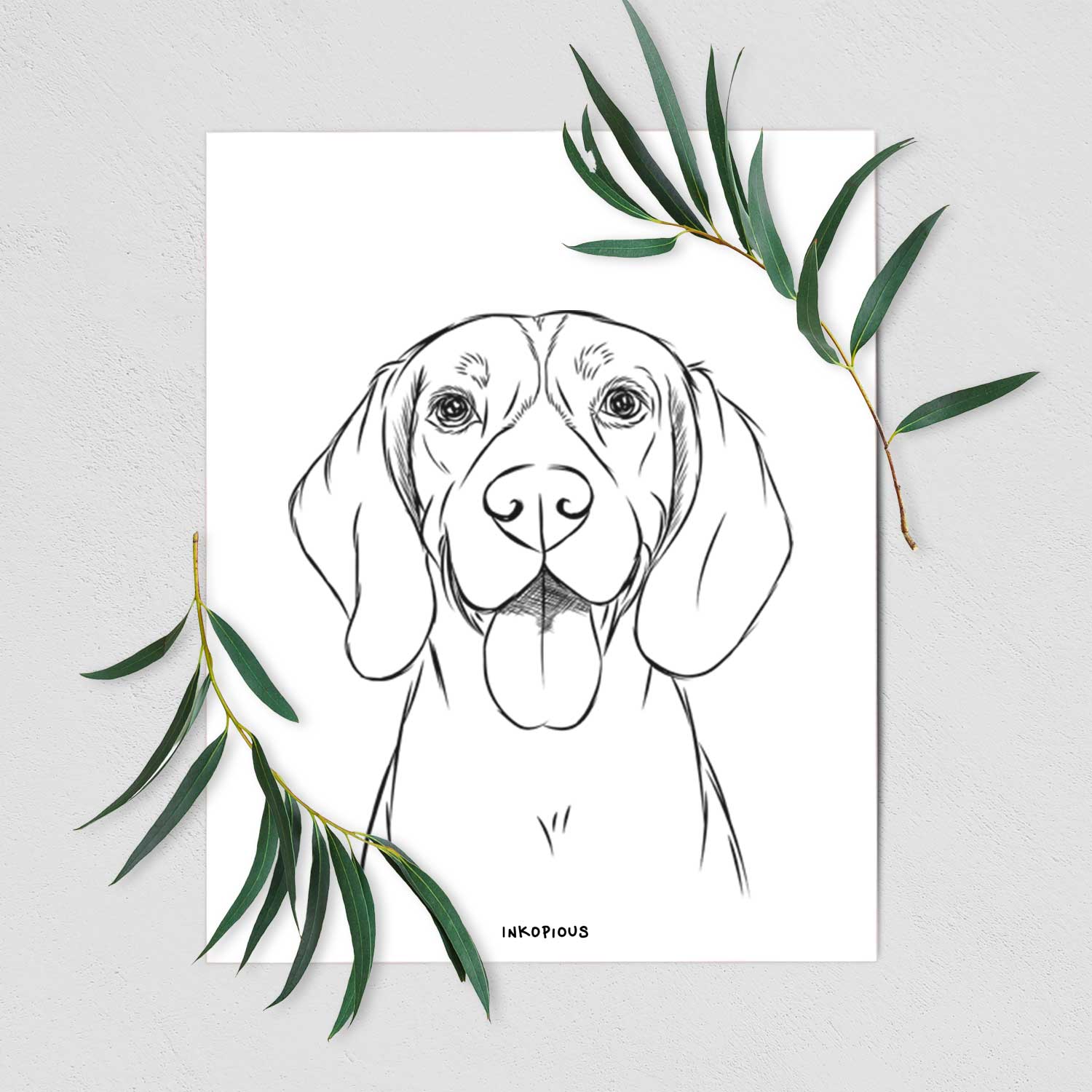 Bogie the Beagle Art Print