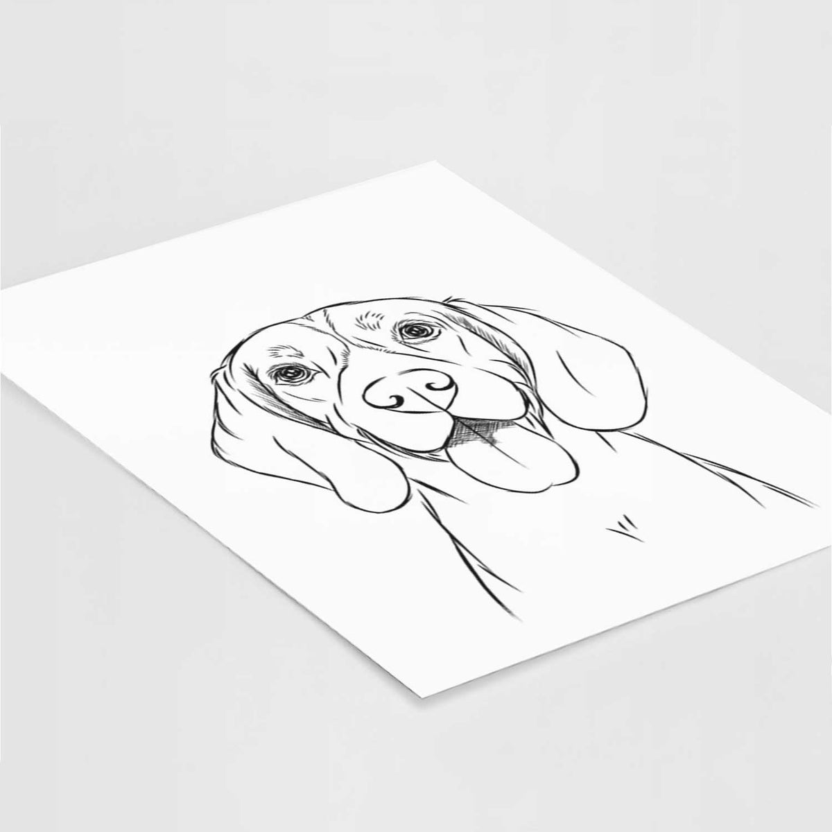 Bogie the Beagle Art Print