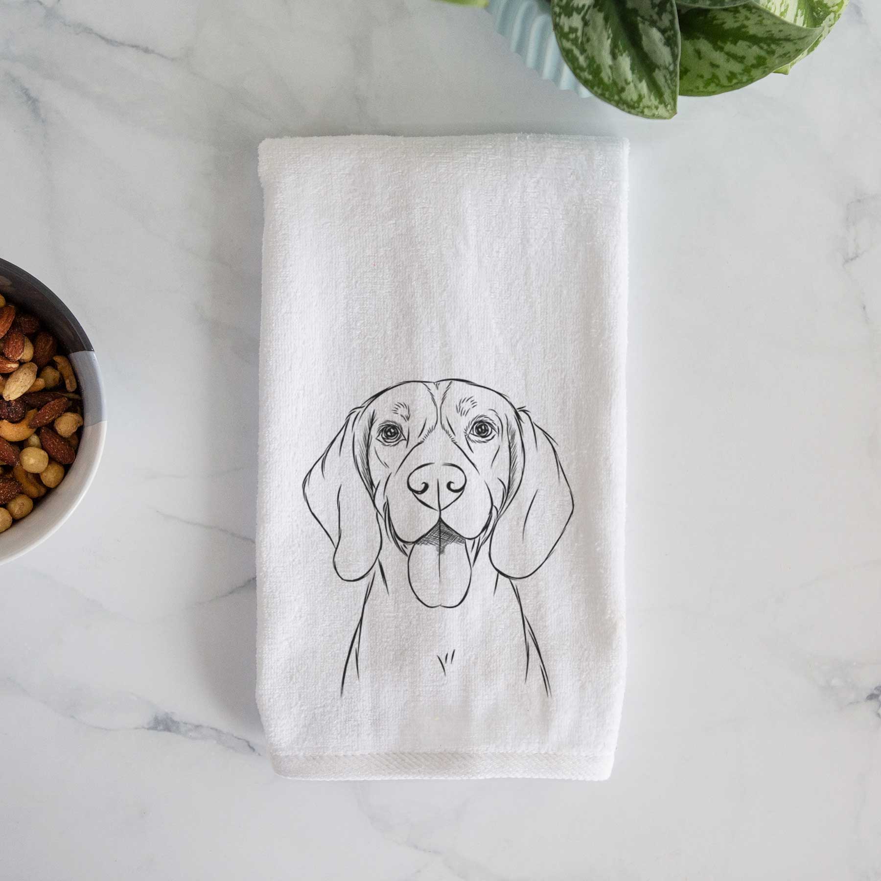 Bogie the Beagle Decorative Hand Towel