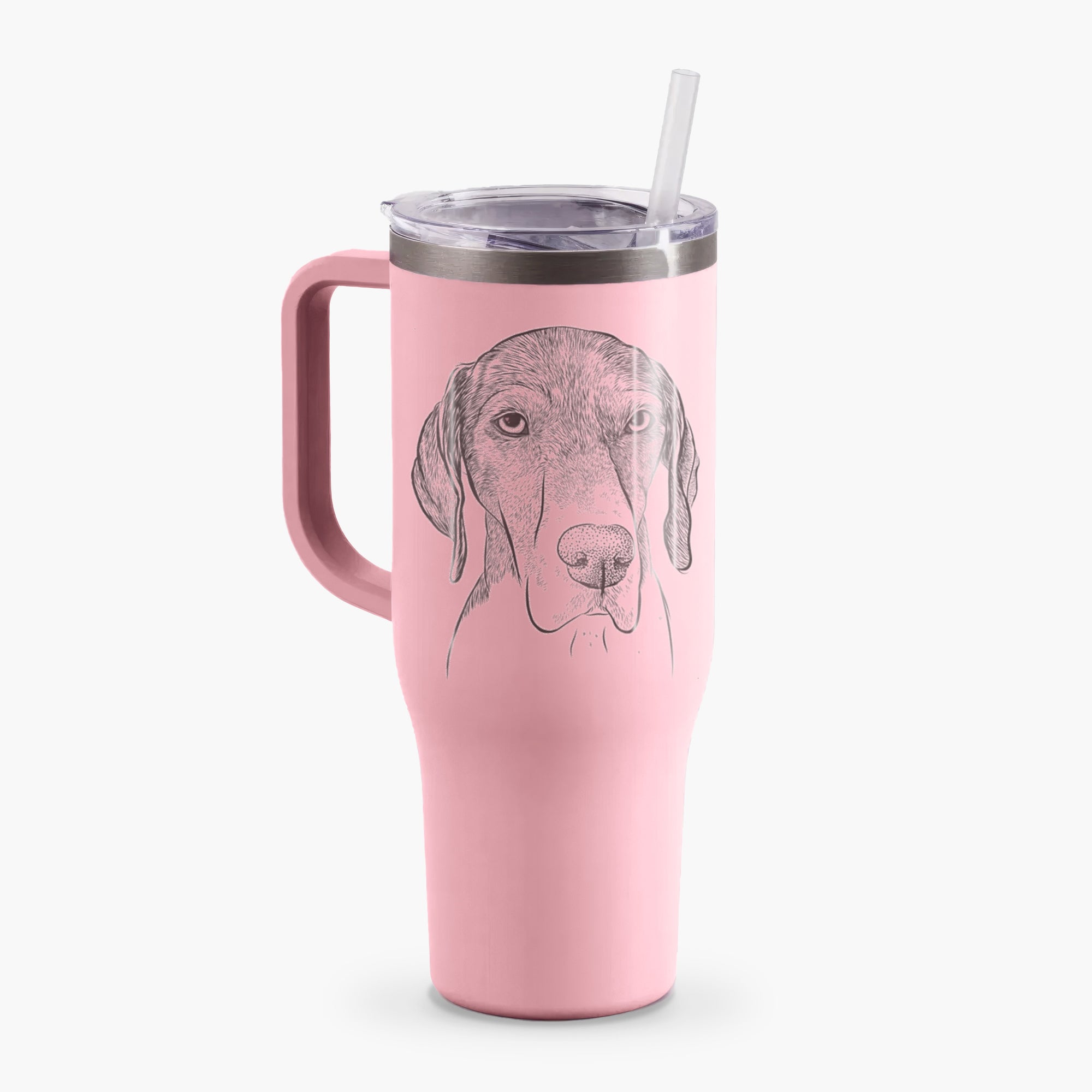 Bohdi the German Shorthaired Pointer - 40oz Tumbler with Handle