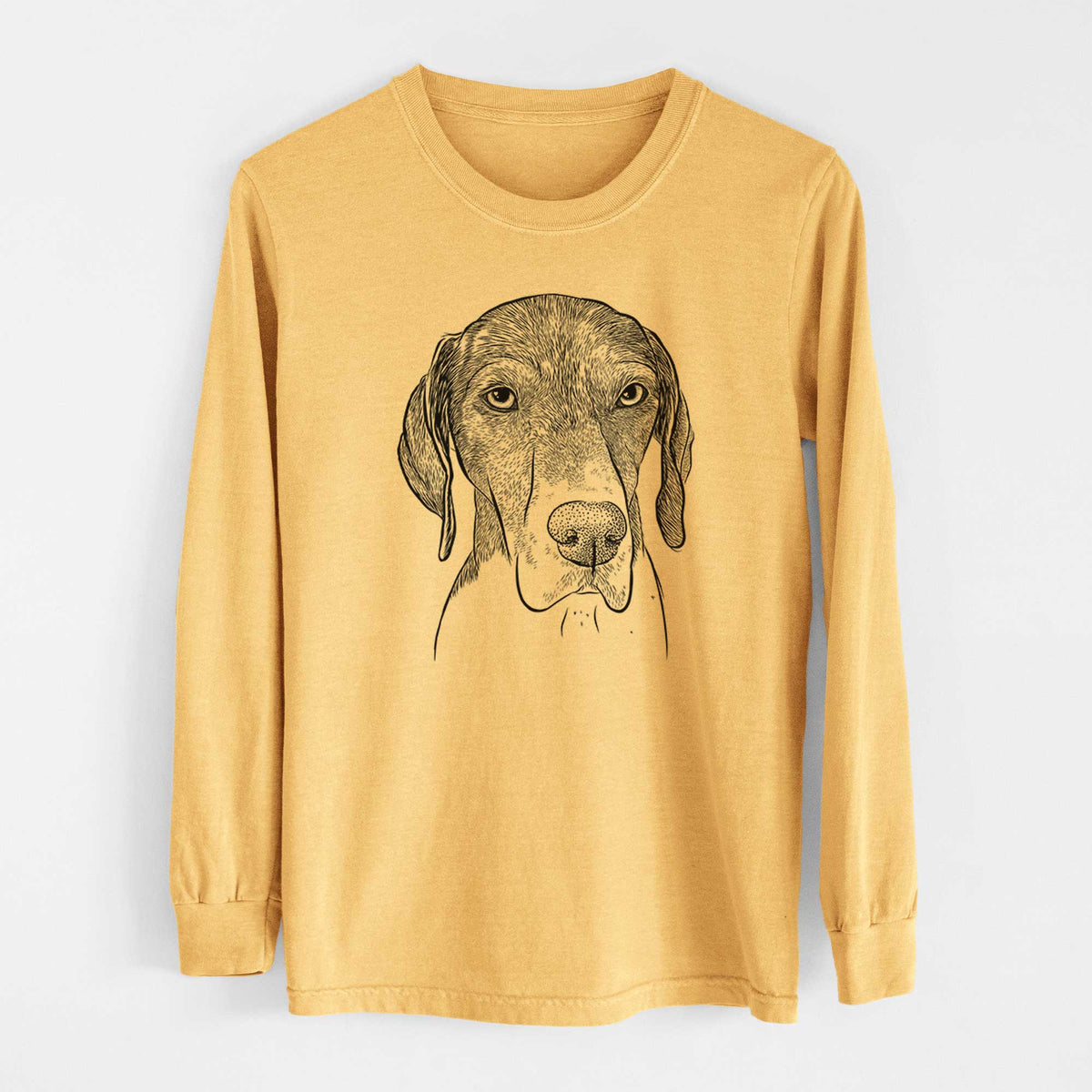 Bare Bohdi the German Shorthaired Pointer - Heavyweight 100% Cotton Long Sleeve