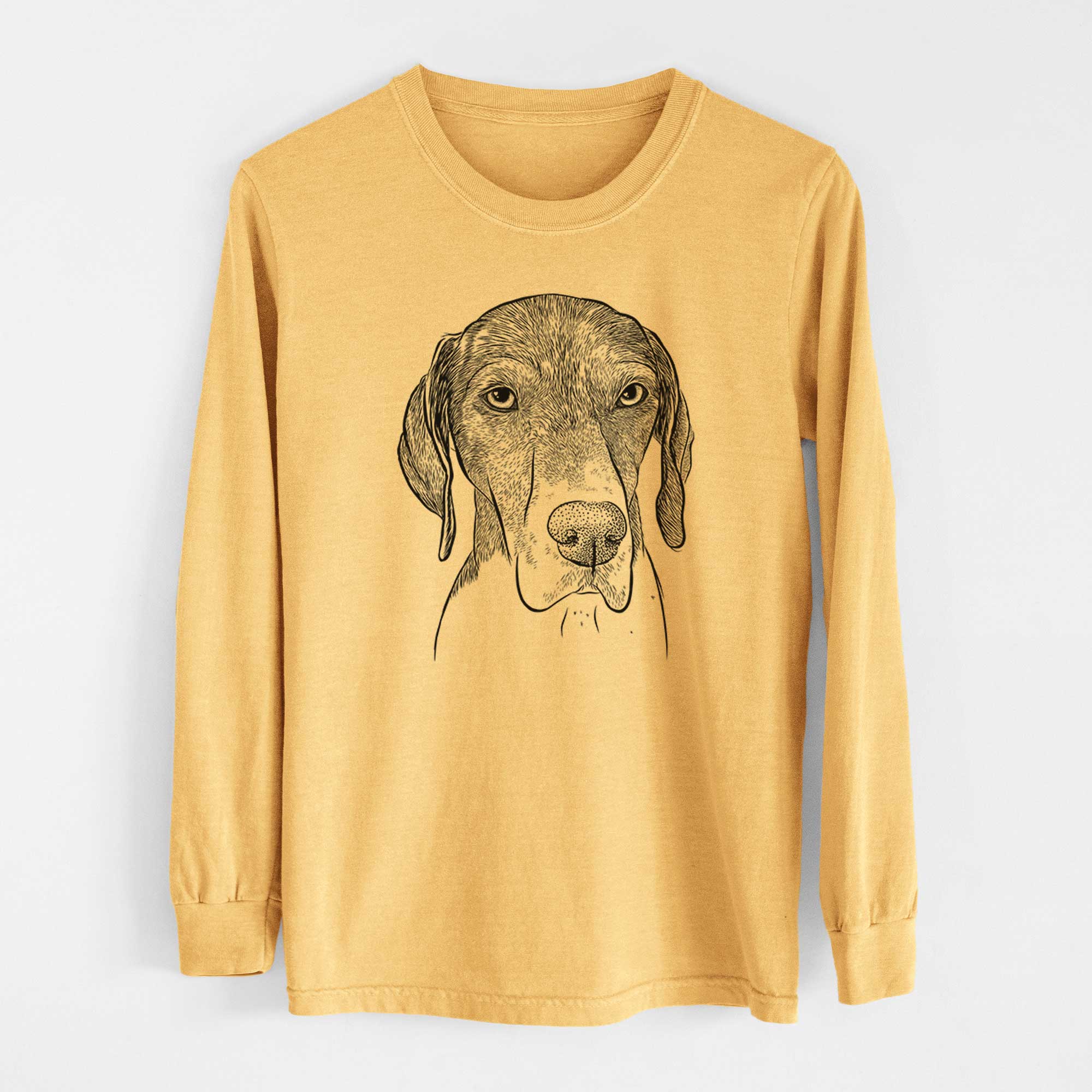 Bare Bohdi the German Shorthaired Pointer - Heavyweight 100% Cotton Long Sleeve