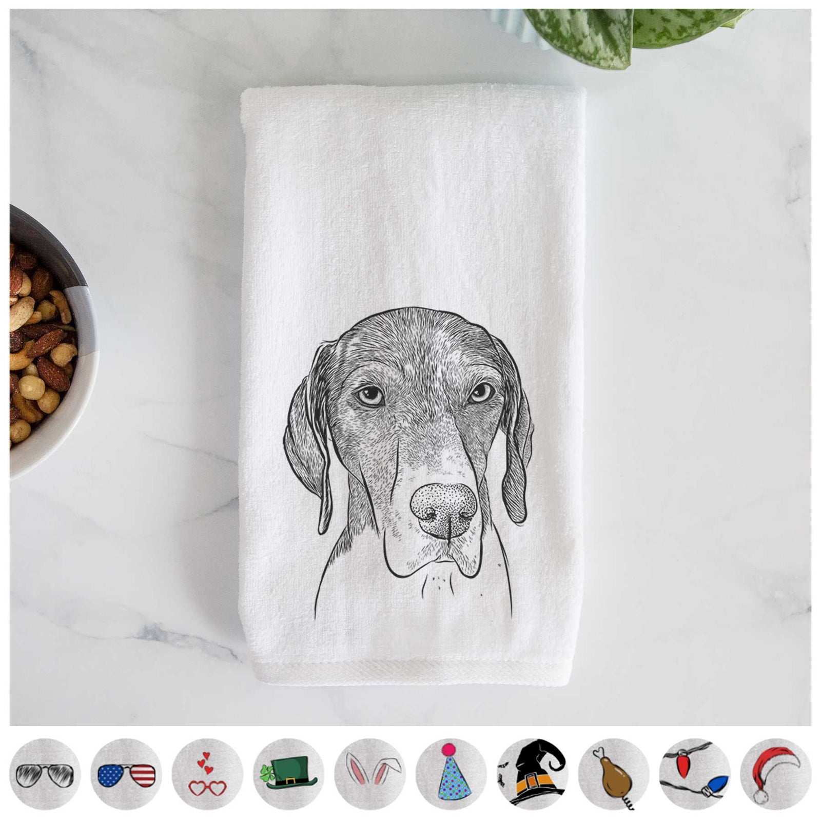 Bohdi the German Shorthaired Pointer Decorative Hand Towel