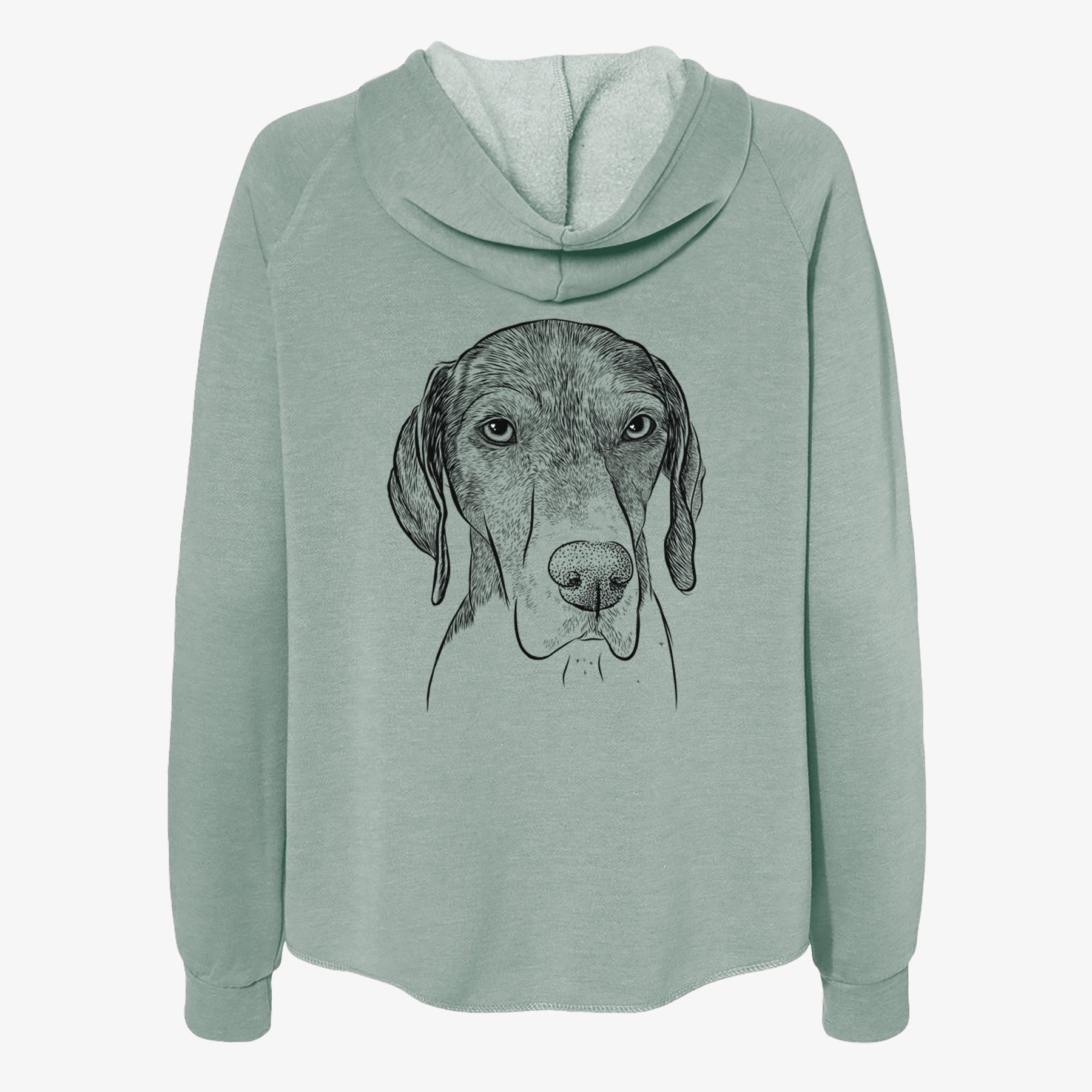 Bohdi the German Shorthaired Pointer - Women's Cali Wave Zip-Up Sweatshirt