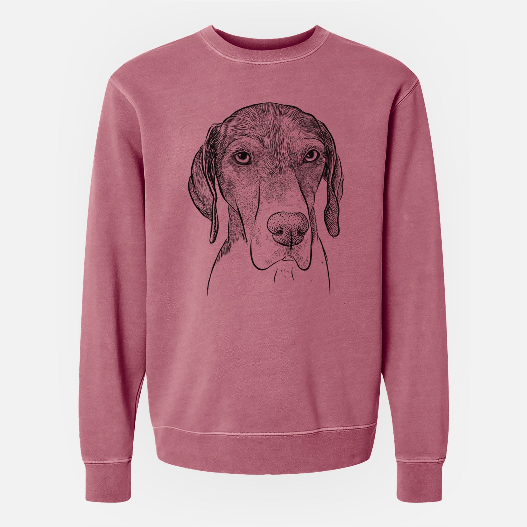 Bare Bohdi the German Shorthaired Pointer - Unisex Pigment Dyed Crew Sweatshirt