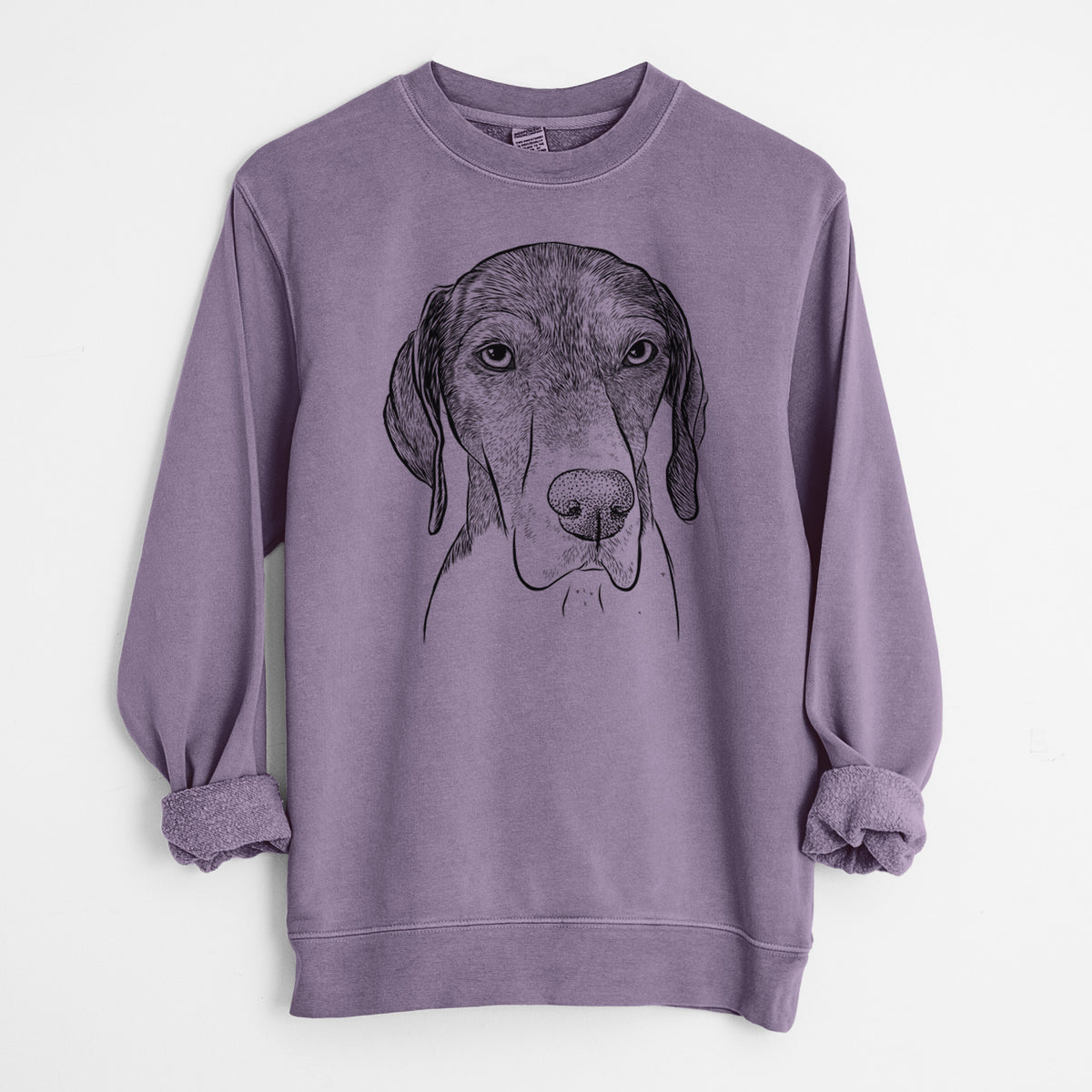 Bare Bohdi the German Shorthaired Pointer - Unisex Pigment Dyed Crew Sweatshirt