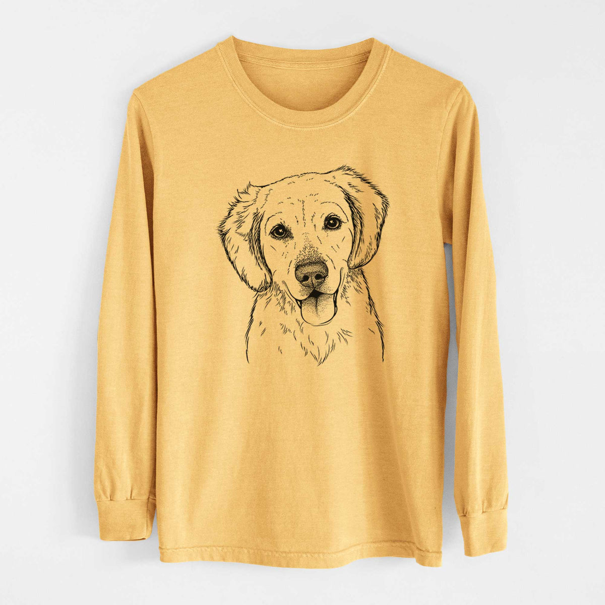 Bare Bojo the Golden Retriever - Heavyweight 100% Cotton Long Sleeve