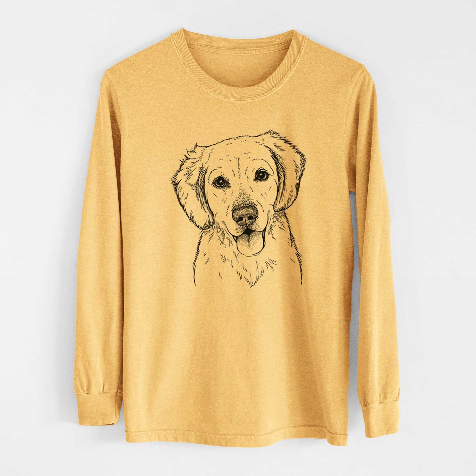 Bare Bojo the Golden Retriever - Heavyweight 100% Cotton Long Sleeve