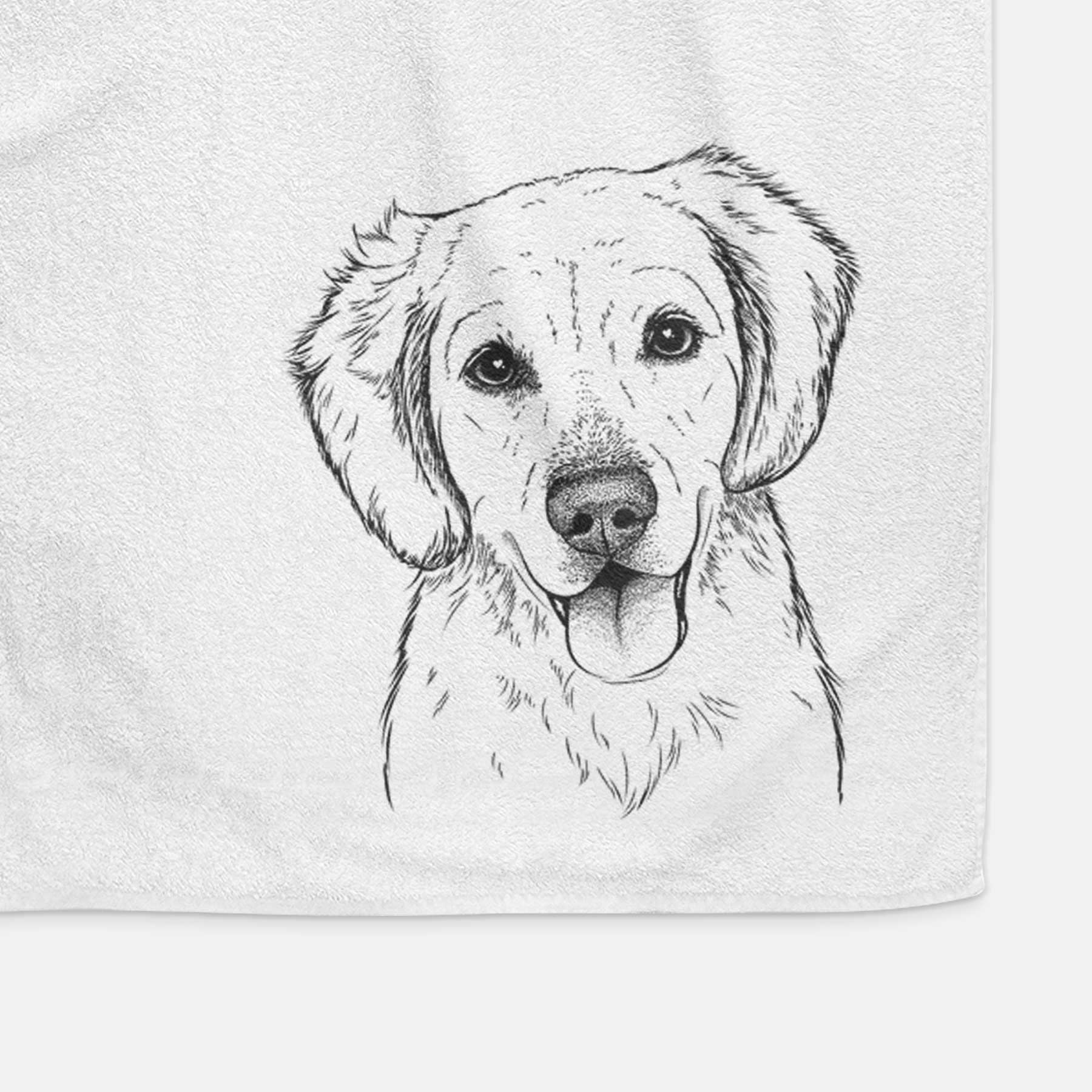 Bojo the Golden Retriever Decorative Hand Towel