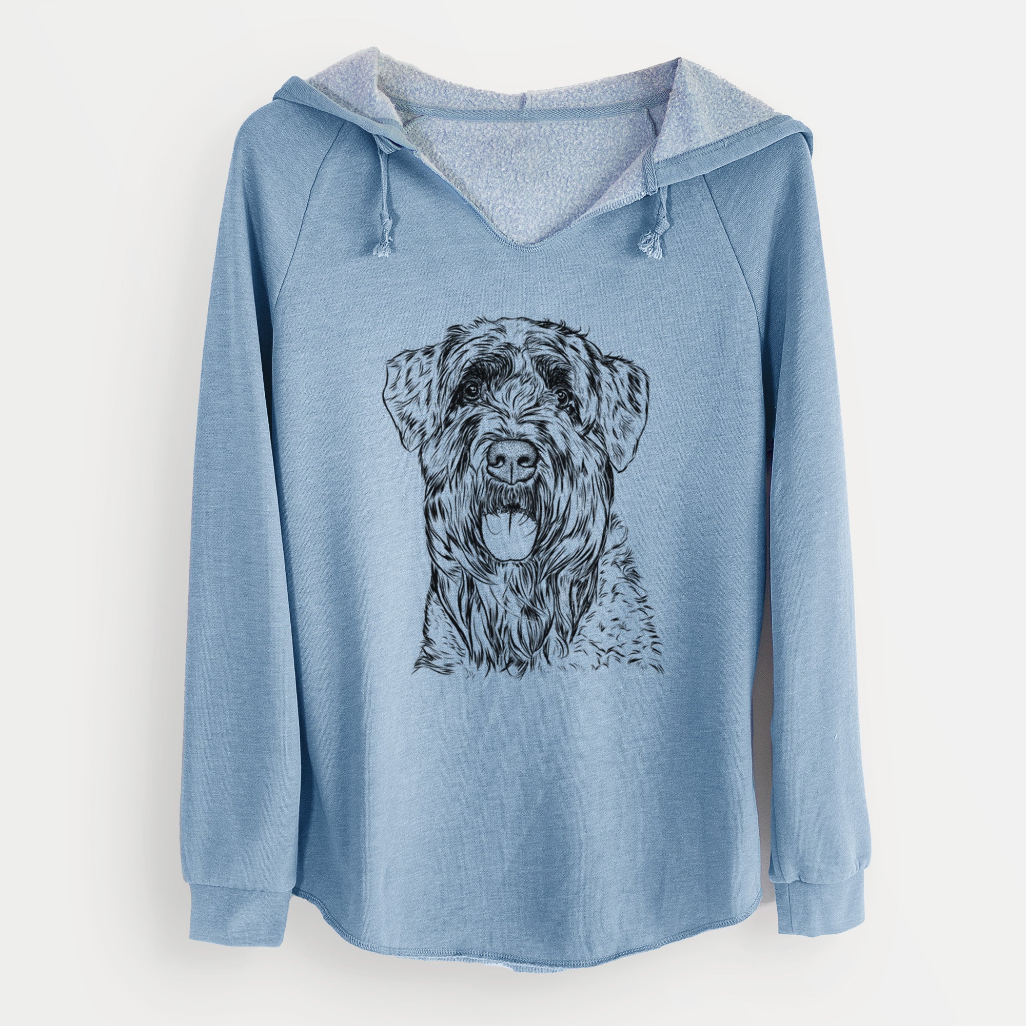 Bare Bonnie the Bouvier Des Flandres - Cali Wave Hooded Sweatshirt