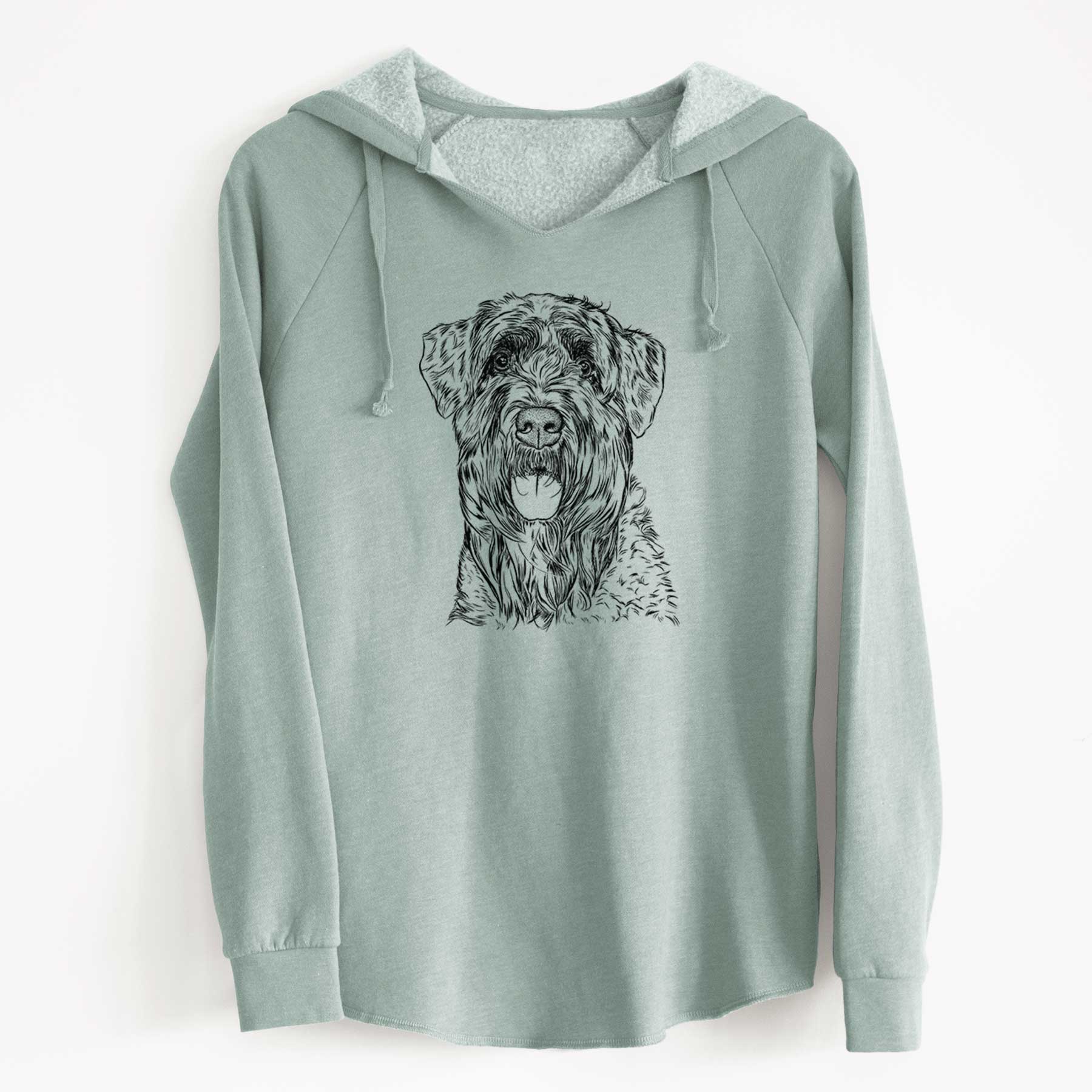 Bare Bonnie the Bouvier Des Flandres - Cali Wave Hooded Sweatshirt