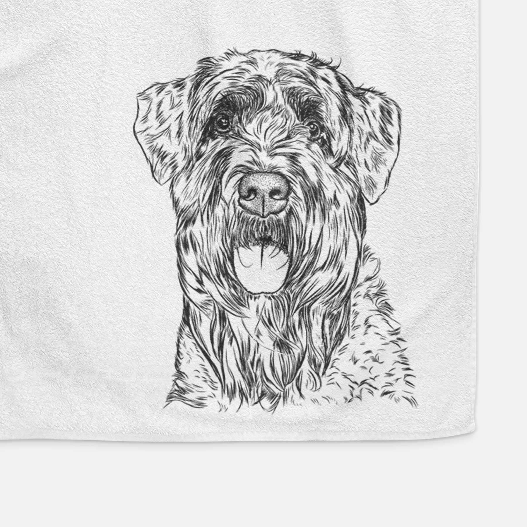 Bonnie the Bouvier Des Flandres Decorative Hand Towel