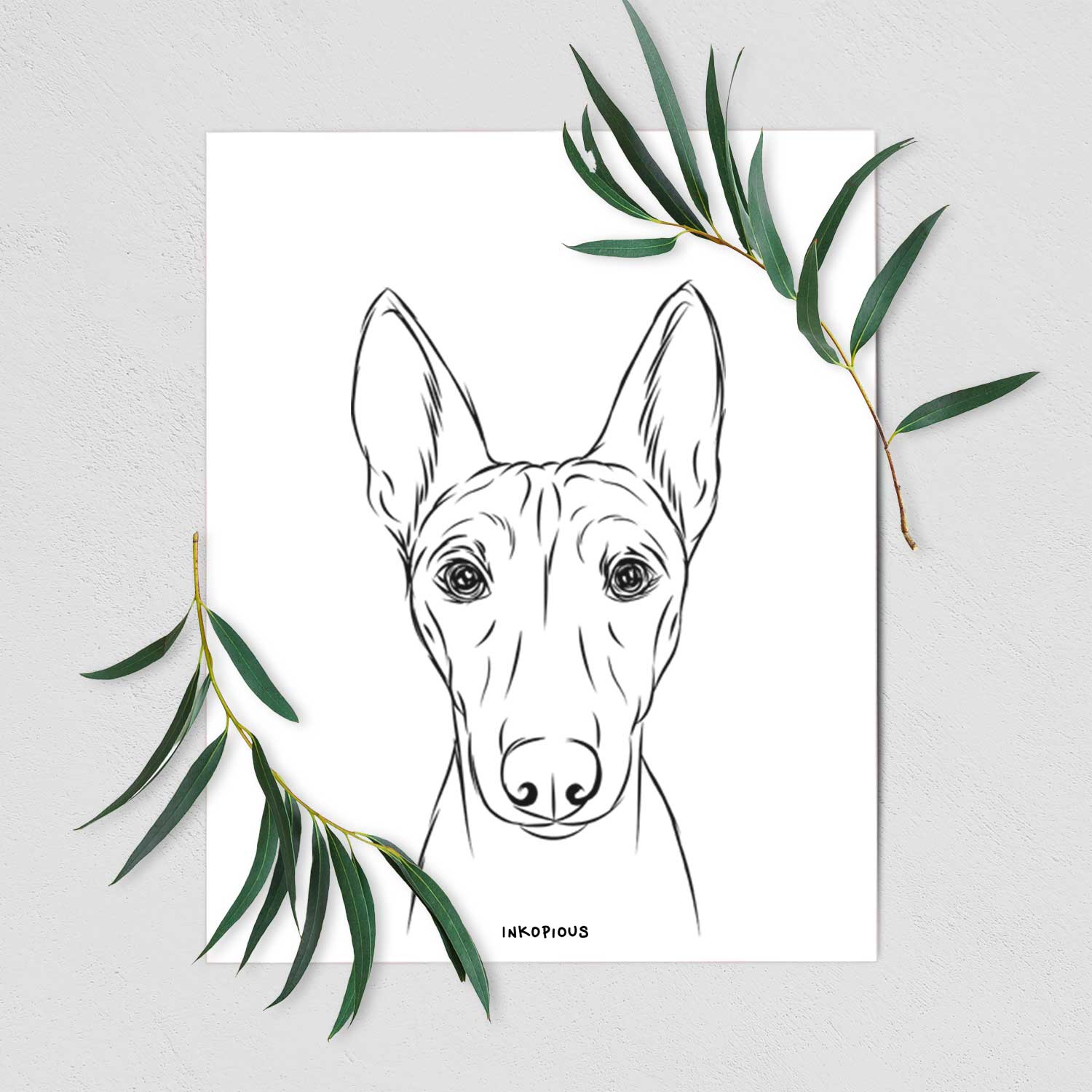Bonsai the Basenji Art Print