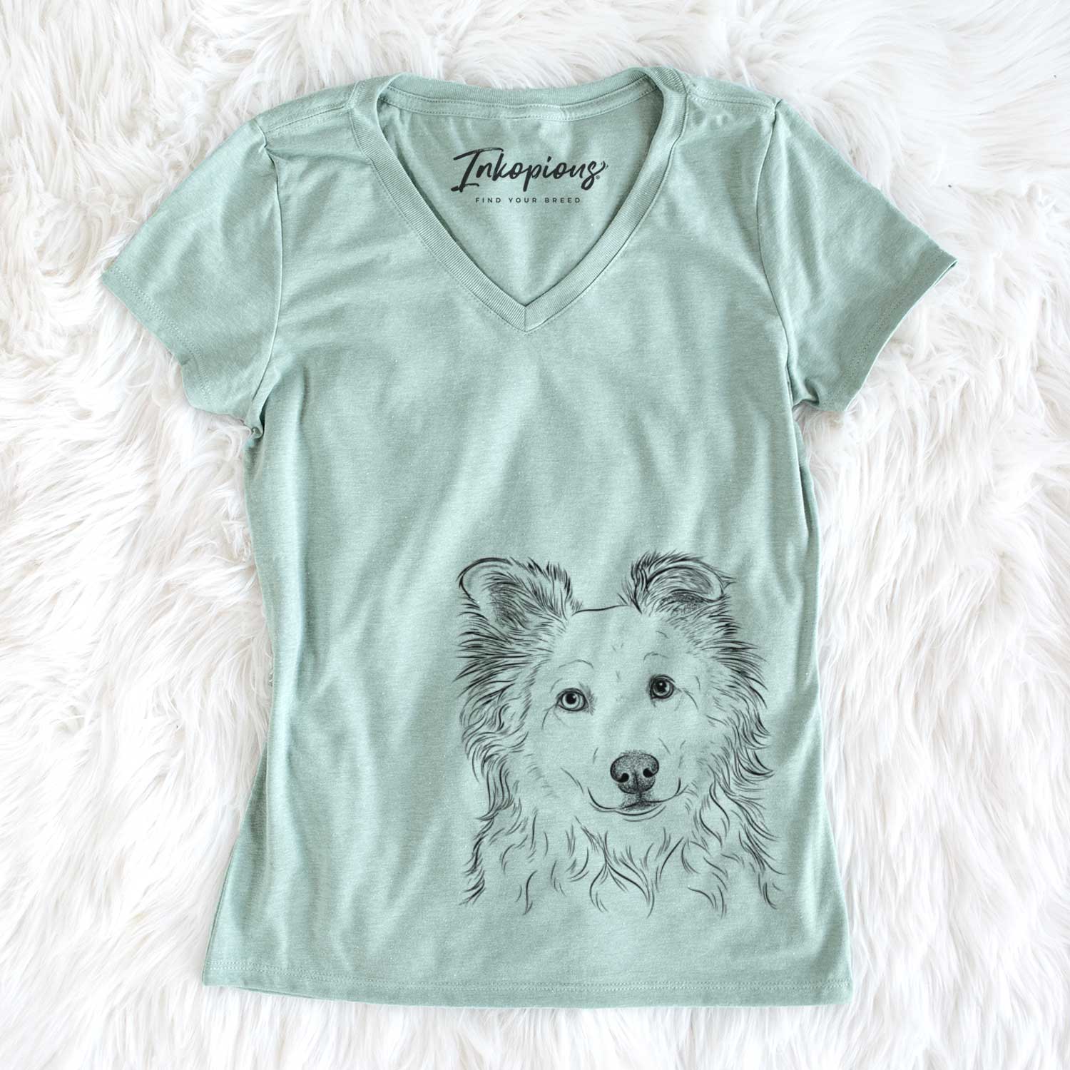 Bare Bonsai the Mixed Breed - Women's V-neck Shirt