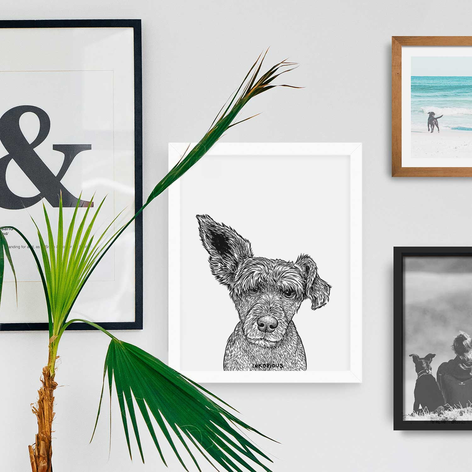 Boodles the Schnauzer Mix Art Print