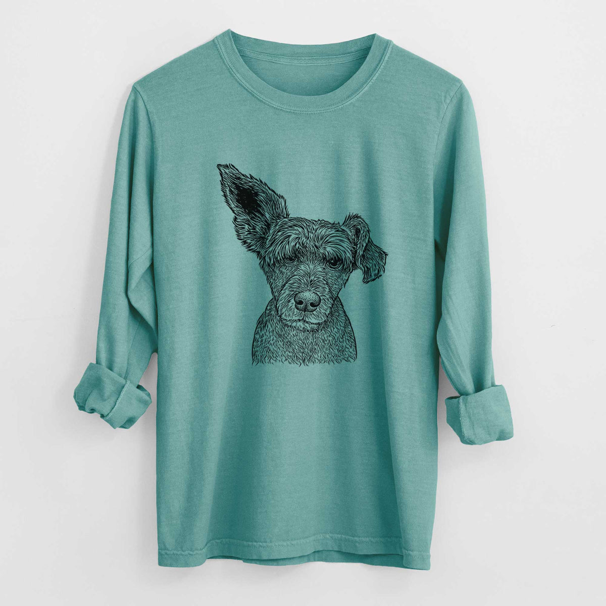 Bare Boodles the Schnauzer Mix - Heavyweight 100% Cotton Long Sleeve