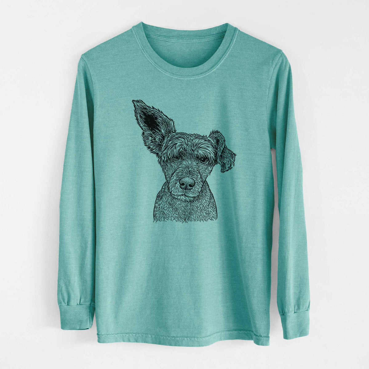 Bare Boodles the Schnauzer Mix - Heavyweight 100% Cotton Long Sleeve