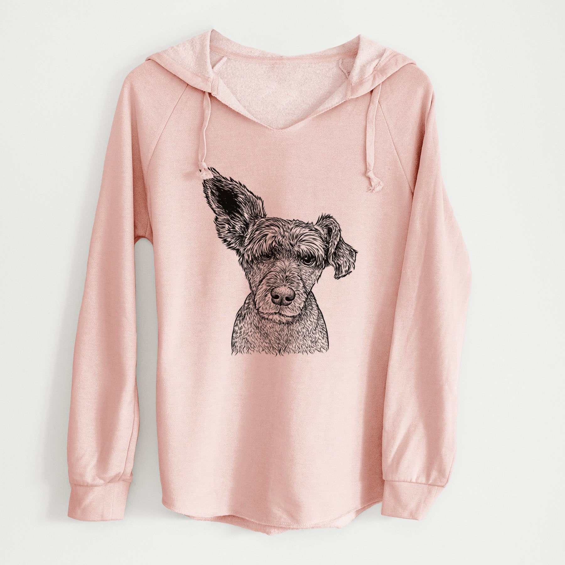 Bare Boodles the Schnauzer Mix - Cali Wave Hooded Sweatshirt