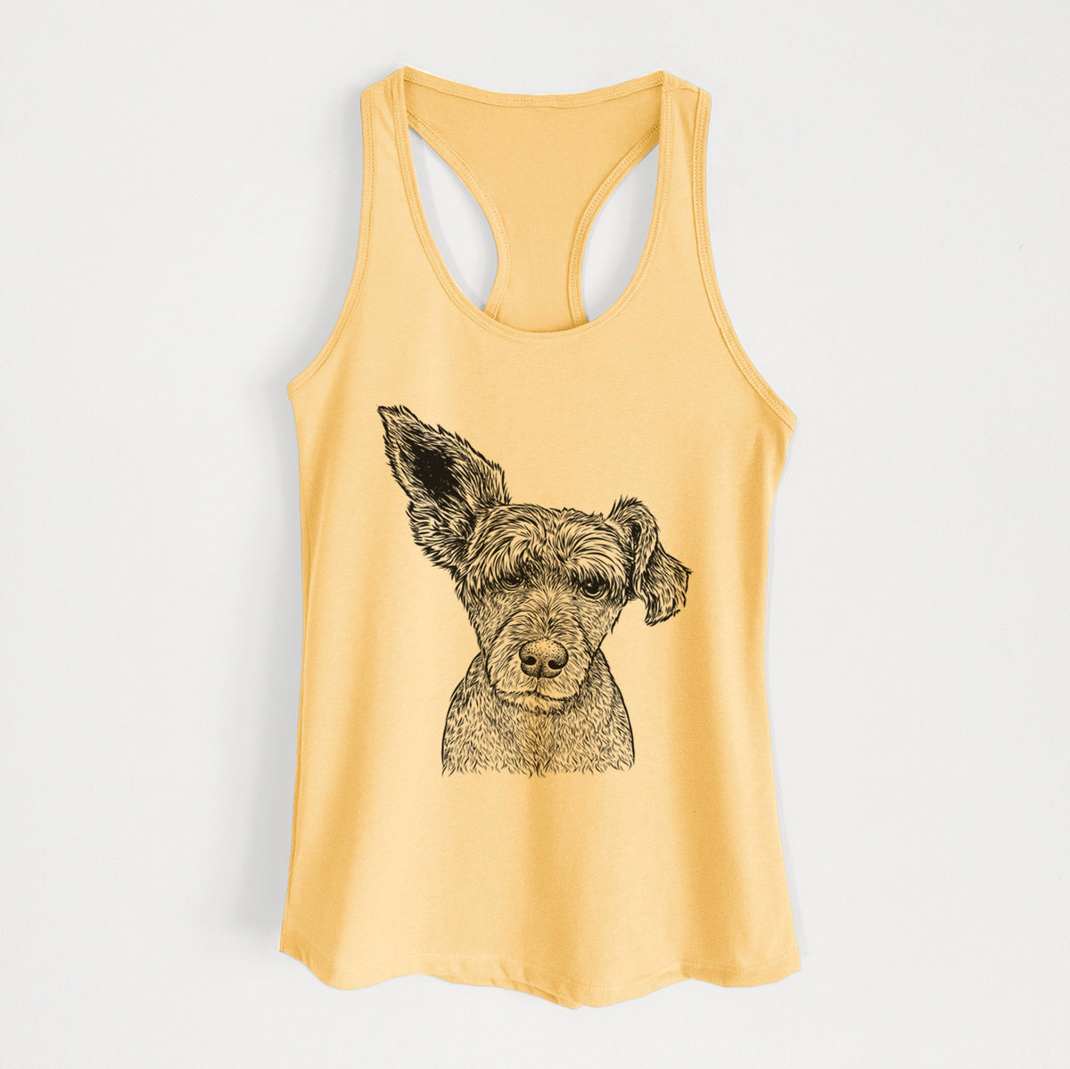 Boodles the Schnauzer Mix - Women's Racerback Tanktop