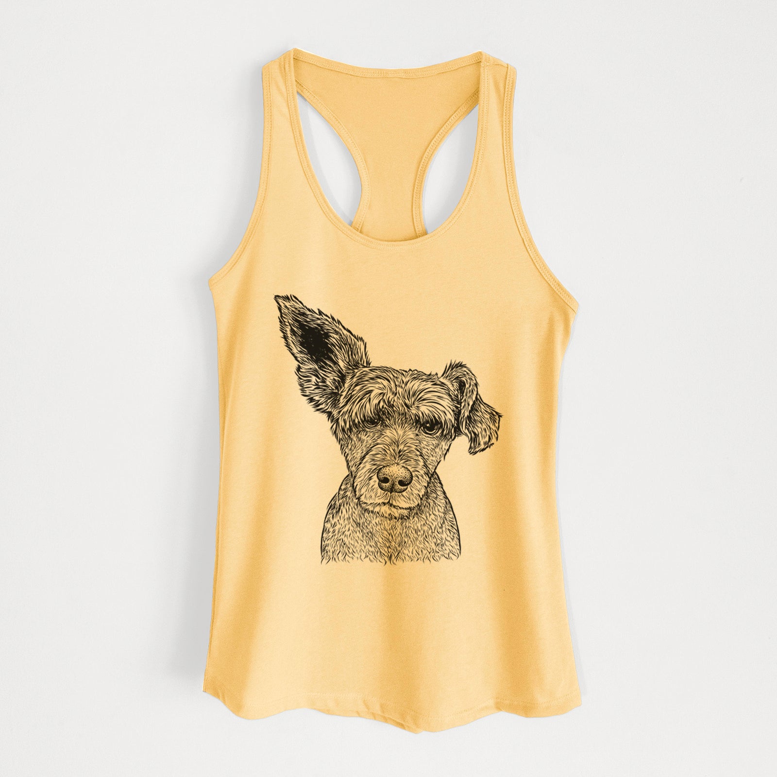Boodles the Schnauzer Mix - Women's Racerback Tanktop