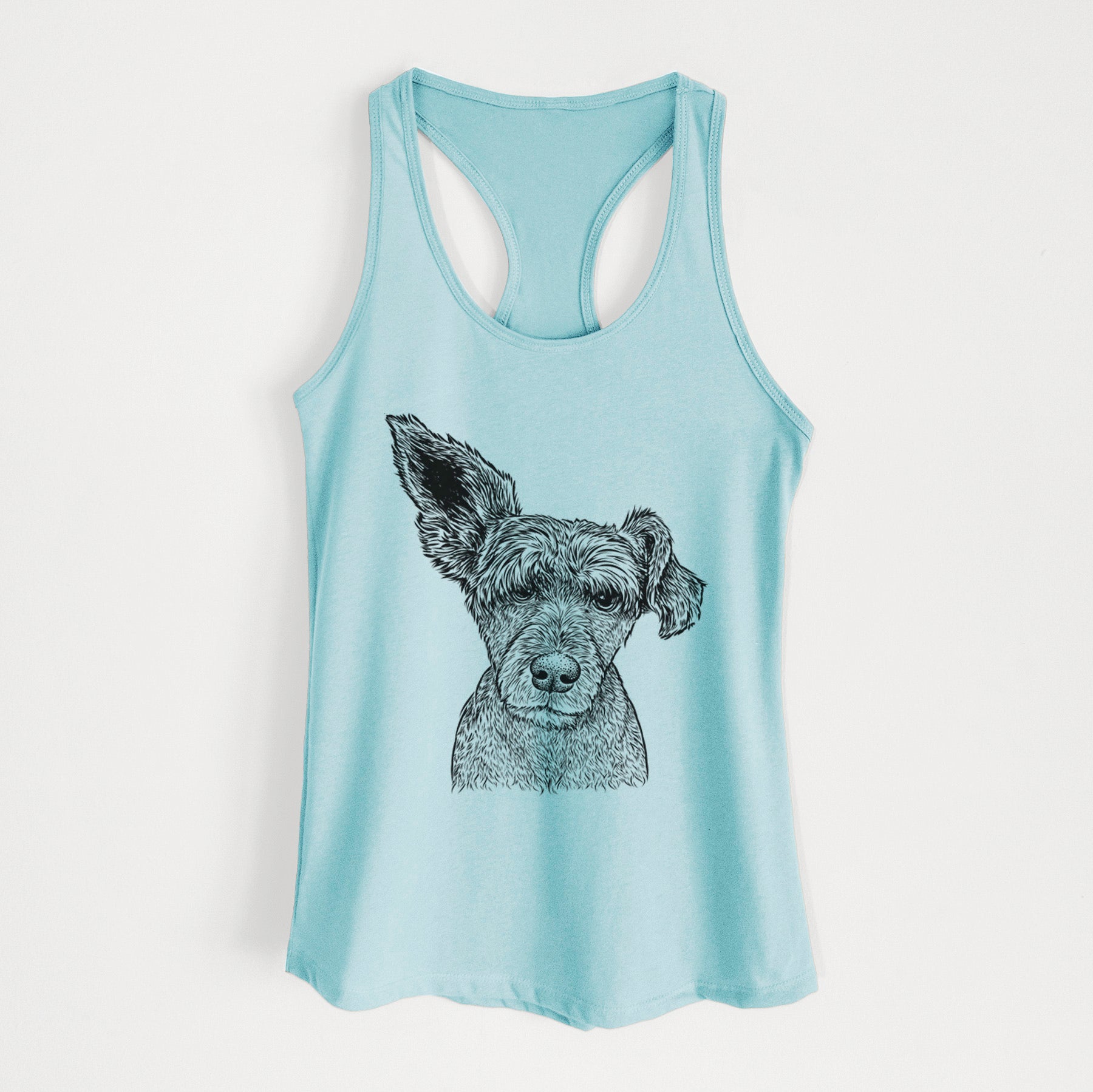 Boodles the Schnauzer Mix - Women's Racerback Tanktop