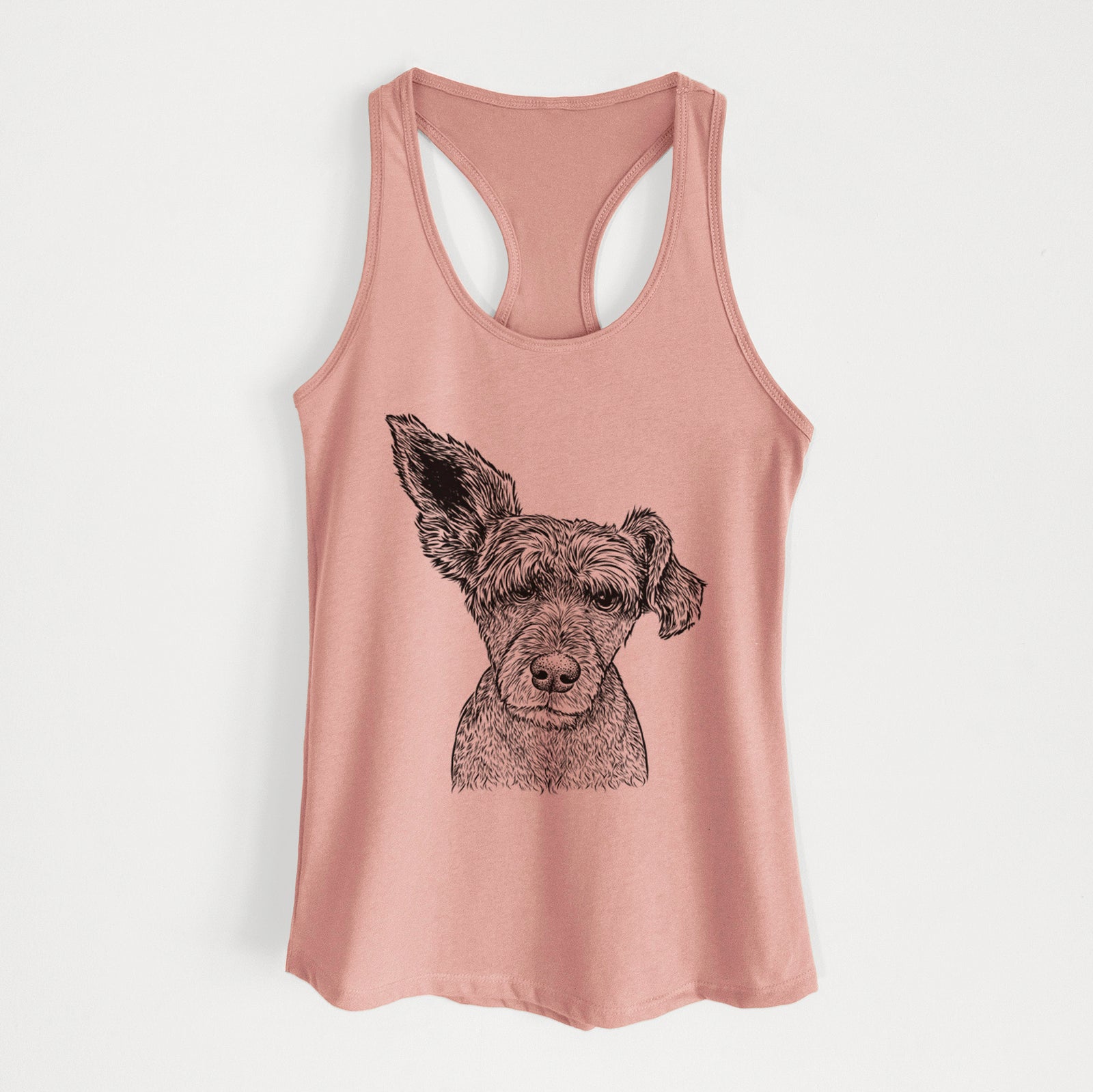 Boodles the Schnauzer Mix - Women's Racerback Tanktop