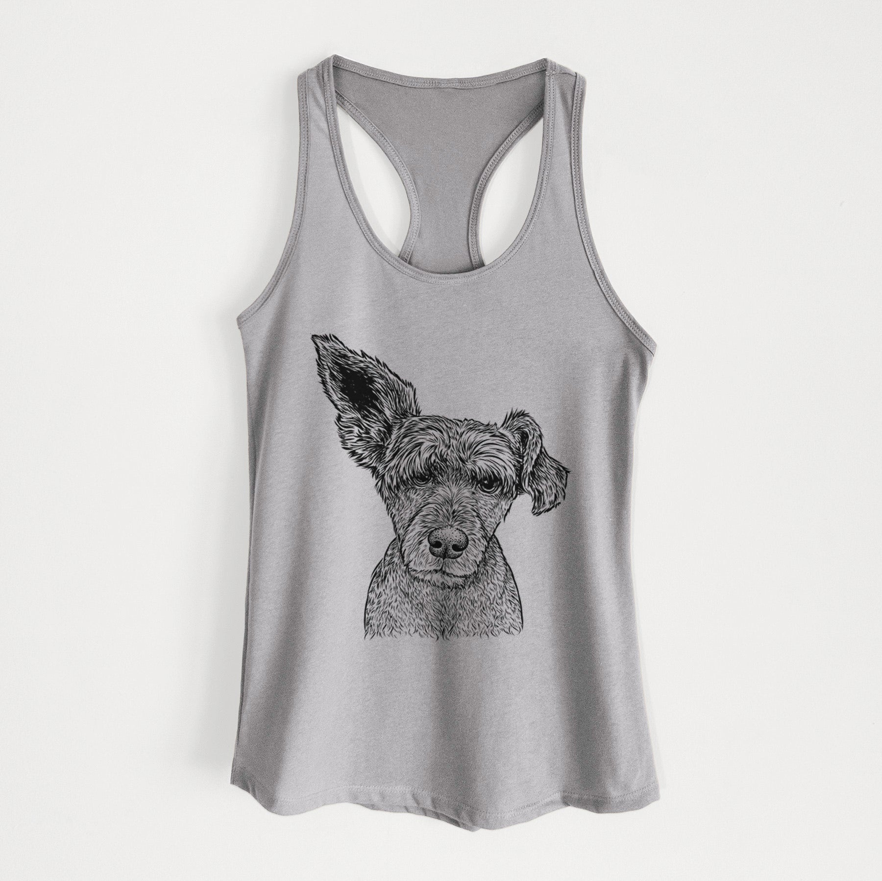 Boodles the Schnauzer Mix - Women's Racerback Tanktop