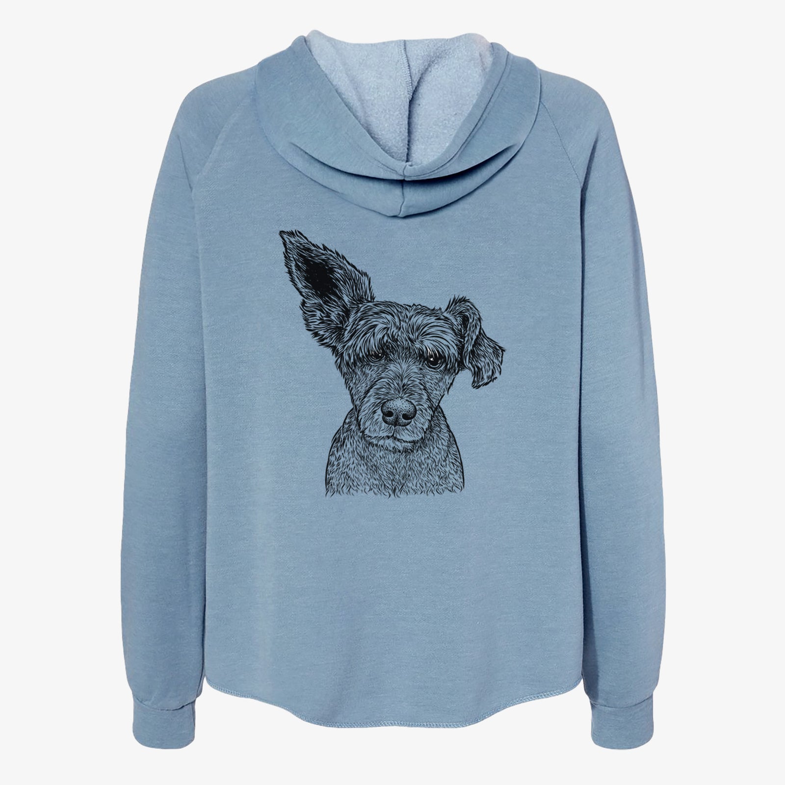 Boodles the Schnauzer Mix - Women's Cali Wave Zip-Up Sweatshirt